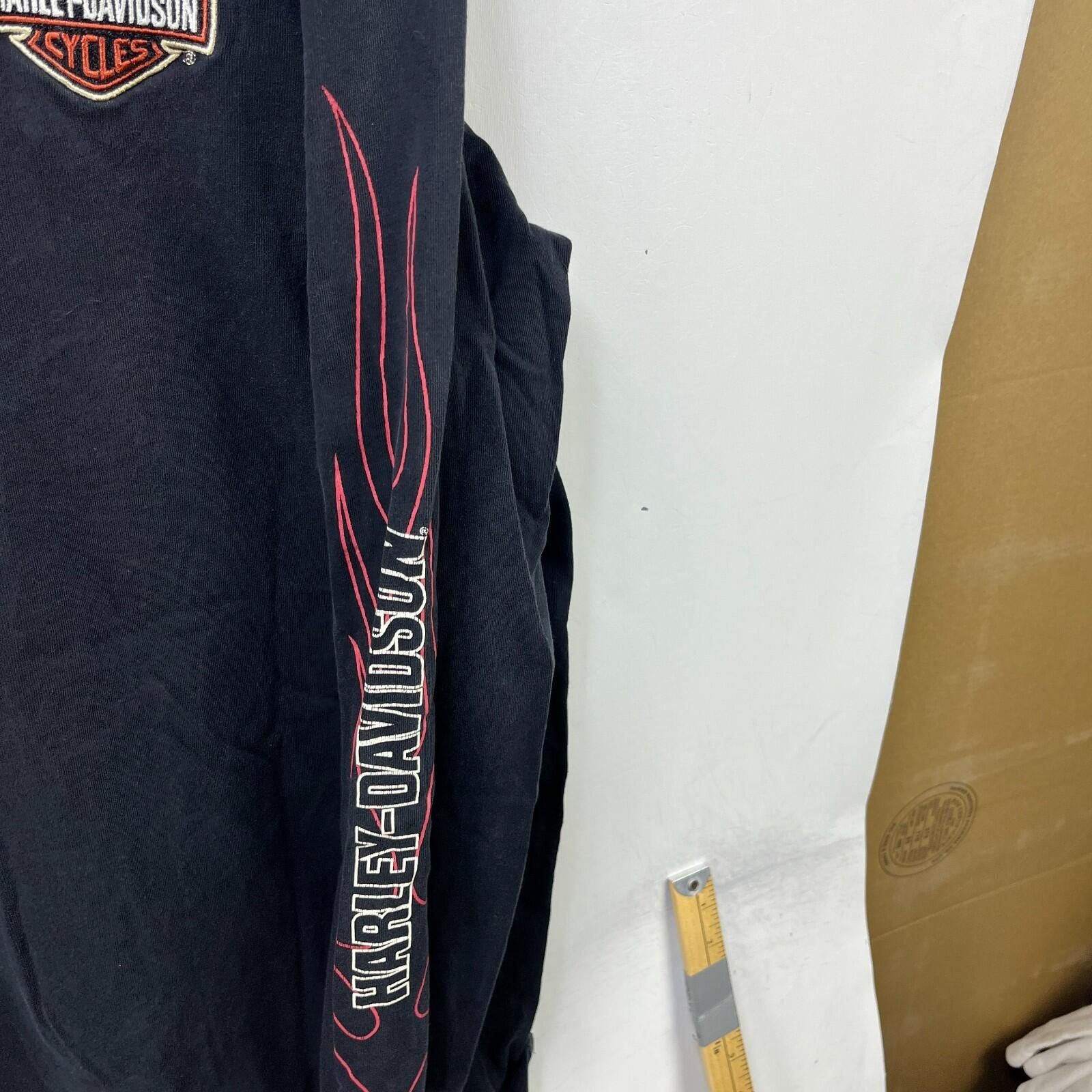 Harley Davidson Vintage Harley Davidson Flame Sleeve Long Sleeve 2XL Size US XXL / EU 58 / 5 - 6 Thumbnail