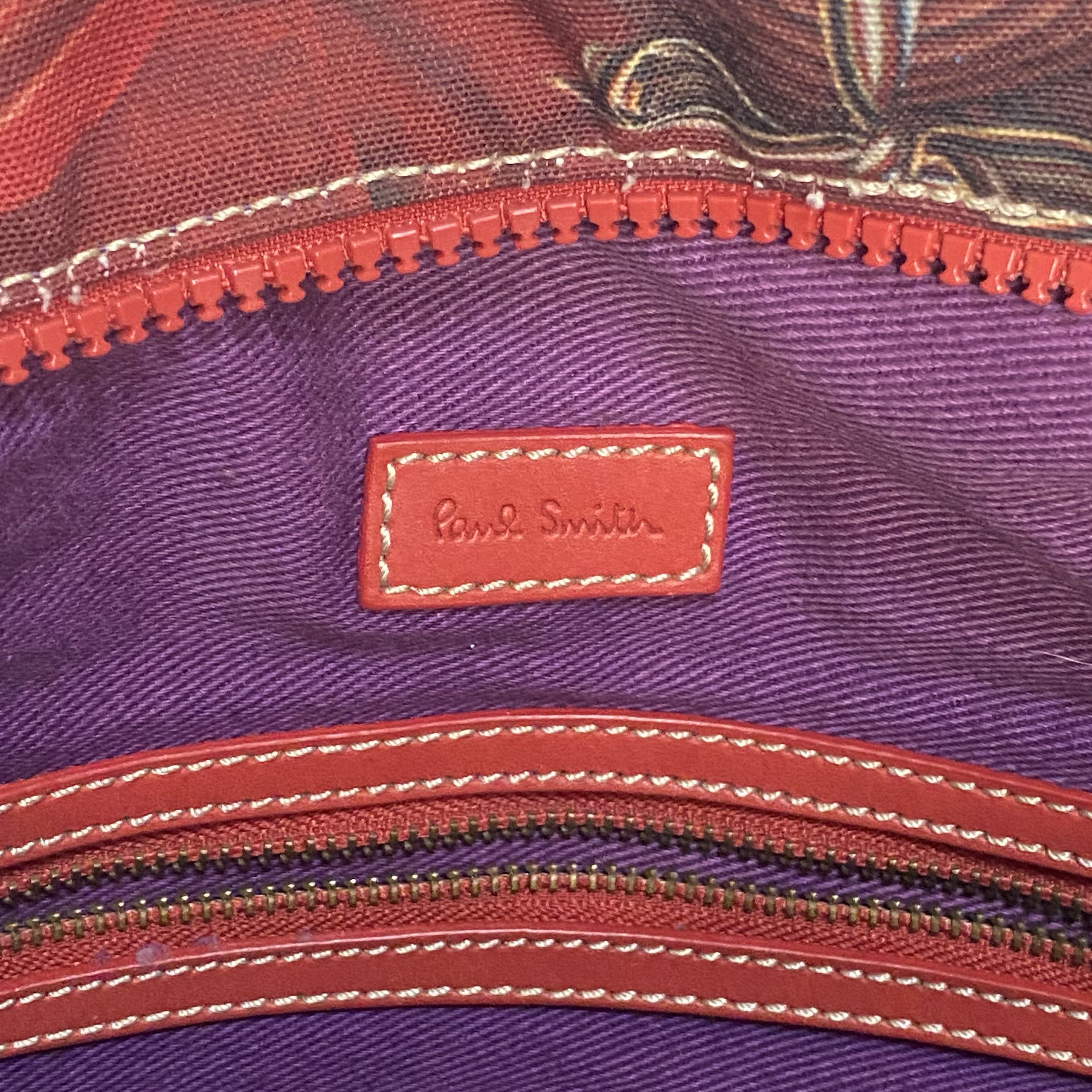 Paul Smith Vintage Red Mix Coated Canvas Leather Crossbody Bag Size ONE SIZE - 13 Thumbnail