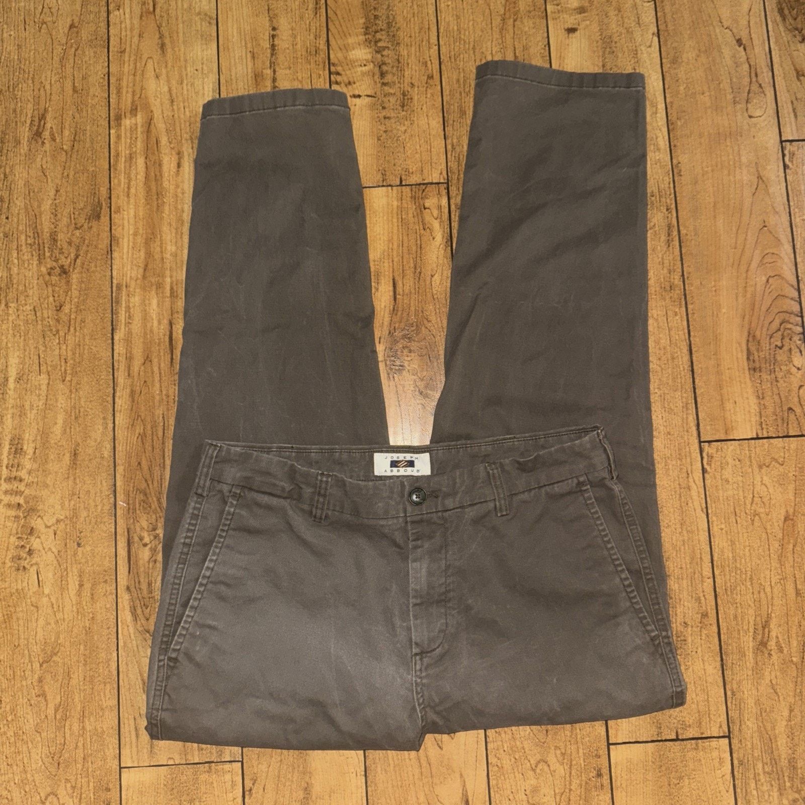 Joseph Abboud × Vintage Joseph Abboud Taupe Chino Pants 36x31 Size US 36 / EU 52 - 2 Thumbnail