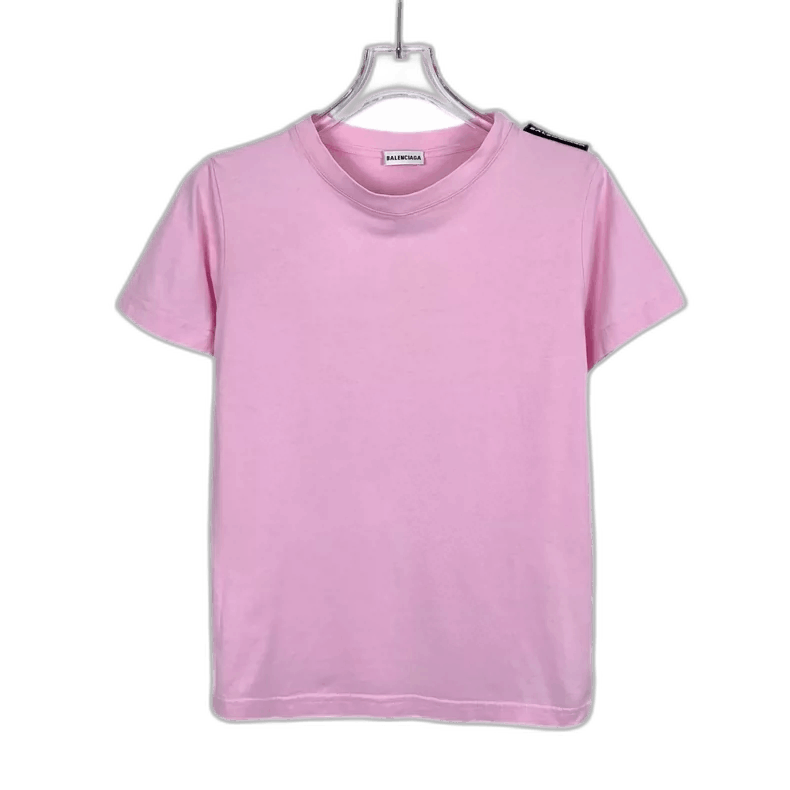 Balenciaga Pink Rose Print Cotton T-Shirt by Balenciaga Size S / US 4 / IT 40 - 1 Thumbnail