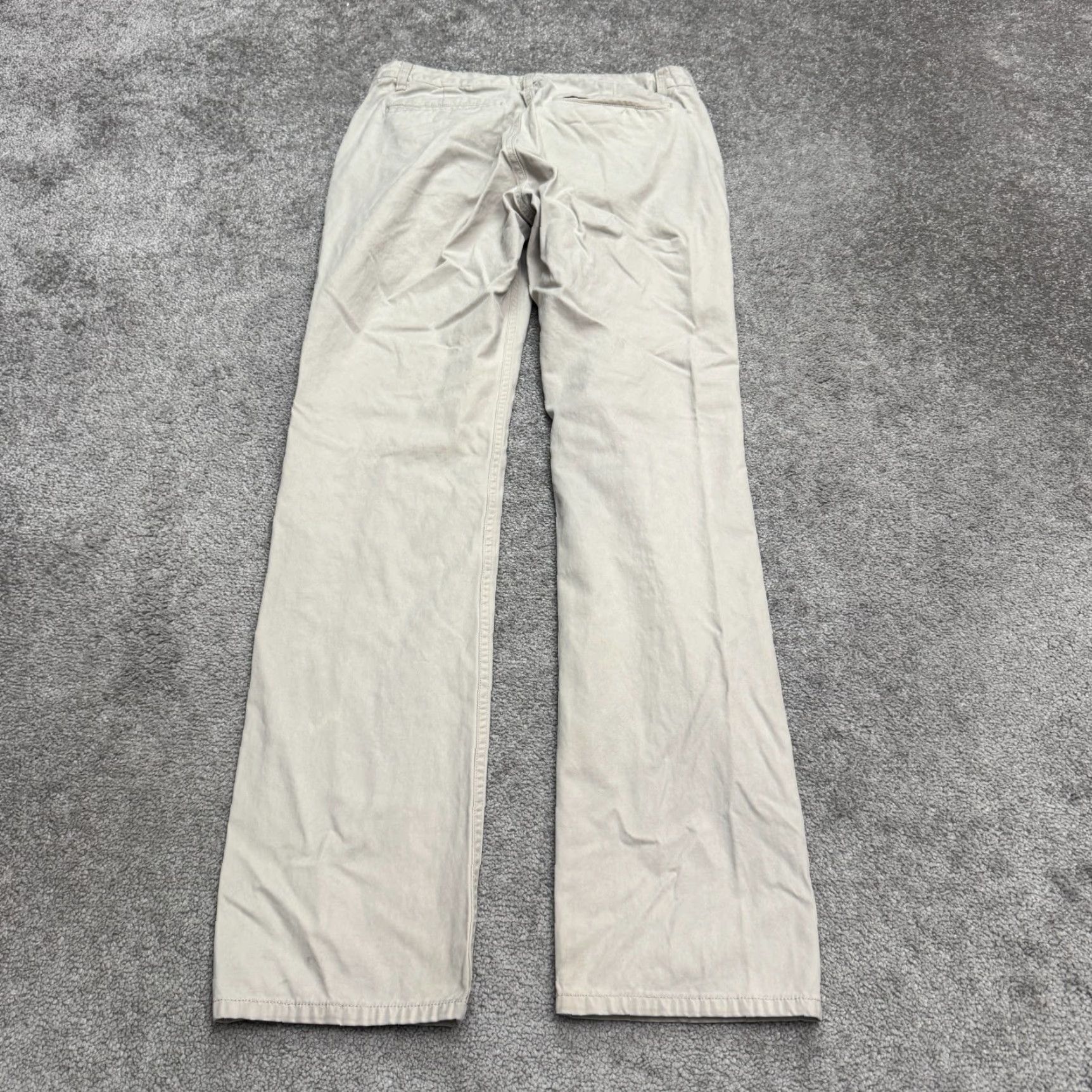 Bonobos Bonobos Slim Fit Straight Leg Chino Pants Mens 31x34 Beige Cotton Flannel Lined Size US 31 - 2 Thumbnail