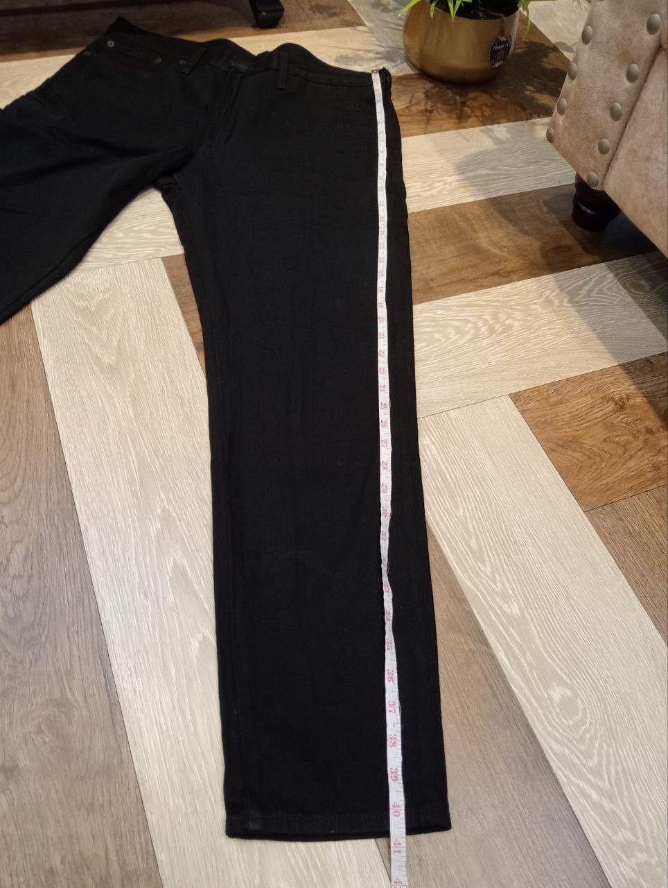 Maison MIHARA YASUHIRO GU MIHARAYASUHIRO GOOD INSPIRATION BLACK JEANS Size US 35 - 15 Thumbnail