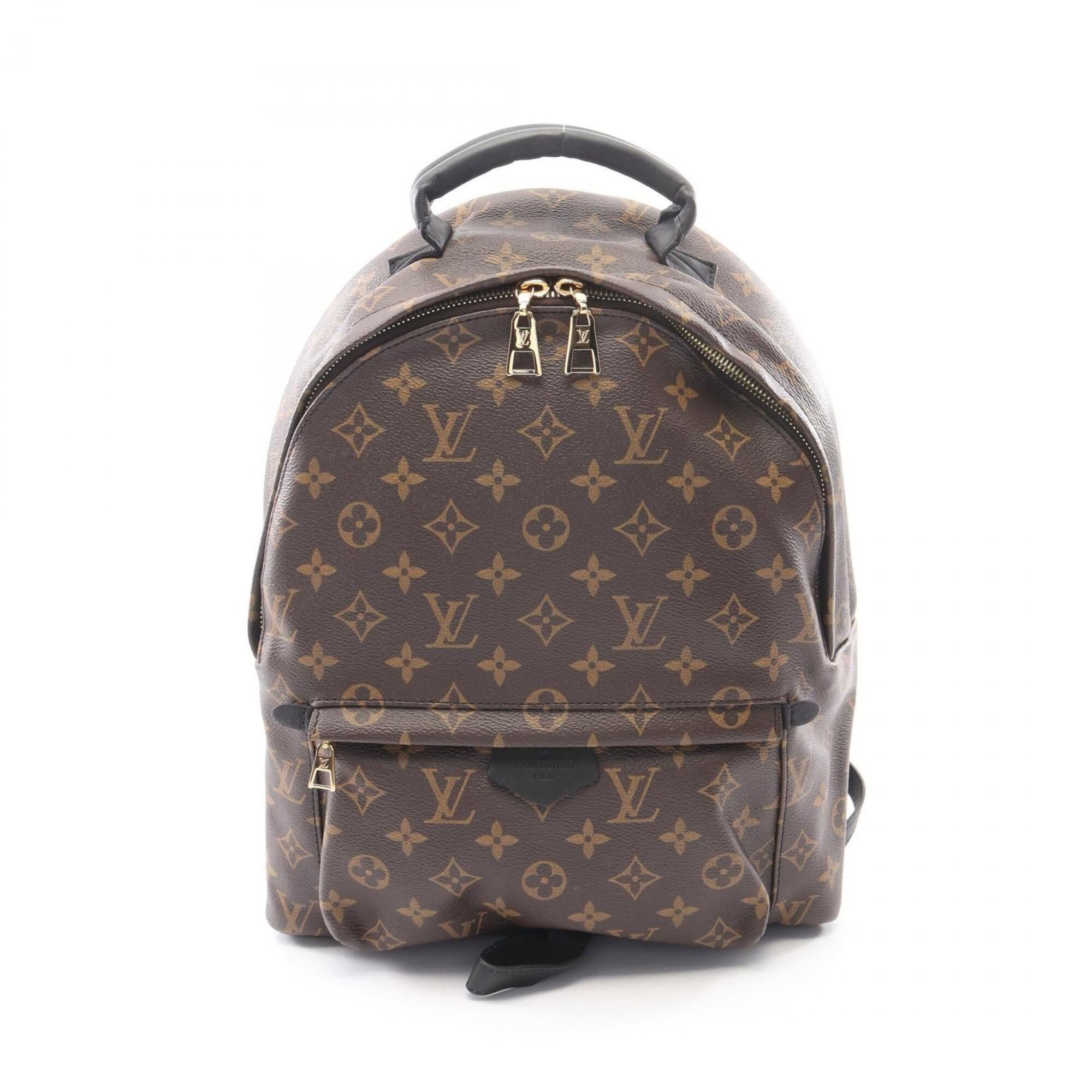 Louis Vuitton Monogram Canvas Backpack with Tan Leather Trim. Used it twice. Louis Vuitton Beige Shearling And Brown Monogram Coated  main image 4