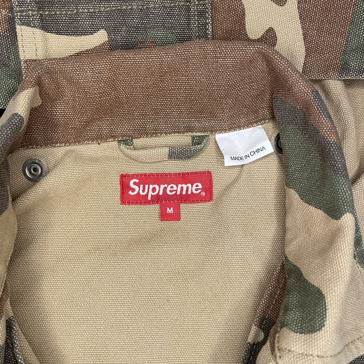 Supreme Supreme canvas clip jacket tan camo ss23 Size US M / EU 48-50 / 2 - 4 Thumbnail