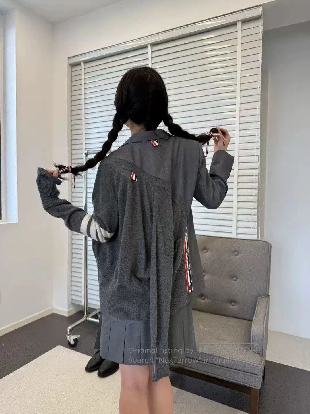 Thom Browne thom browne women's deconstructed design blazer. Size M / US 6-8 / IT 42-44 - 9 Thumbnail