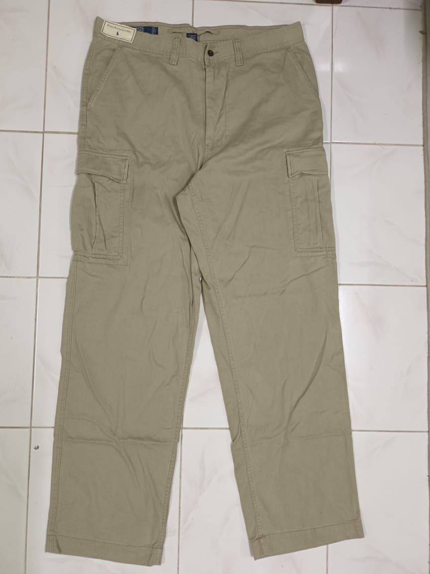 Polo Ralph Lauren × Vintage NWT Polo RL Ralph Lauren Relaxed Fit Cotton Cargo Pants Size US 38 / EU 54 - 1 Thumbnail