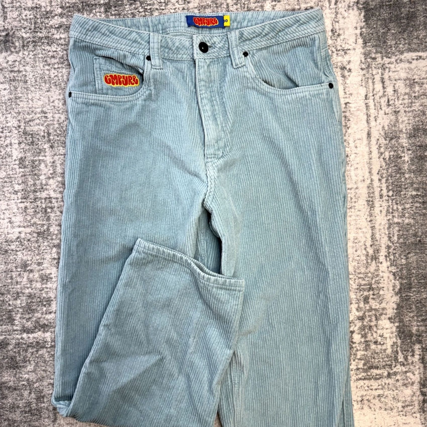 Empyre Empyre Relaxed Straight Pants 30x27 Blue Corduroy Size US 30 / EU 46 - 2 Thumbnail