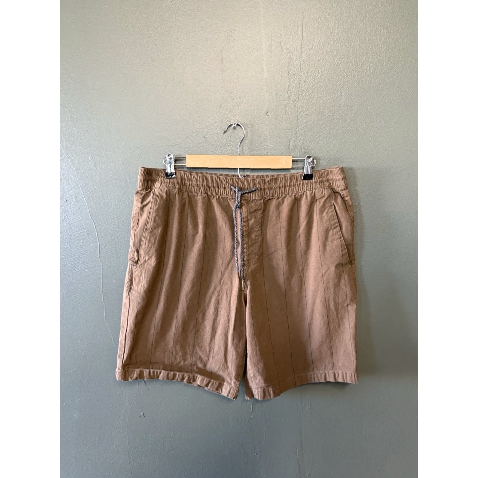 Volcom Volcom Mens Brown Chino Shorts XL w/ Drawstring Stretch Pullon Size US 36 / EU 52 - 2 Thumbnail