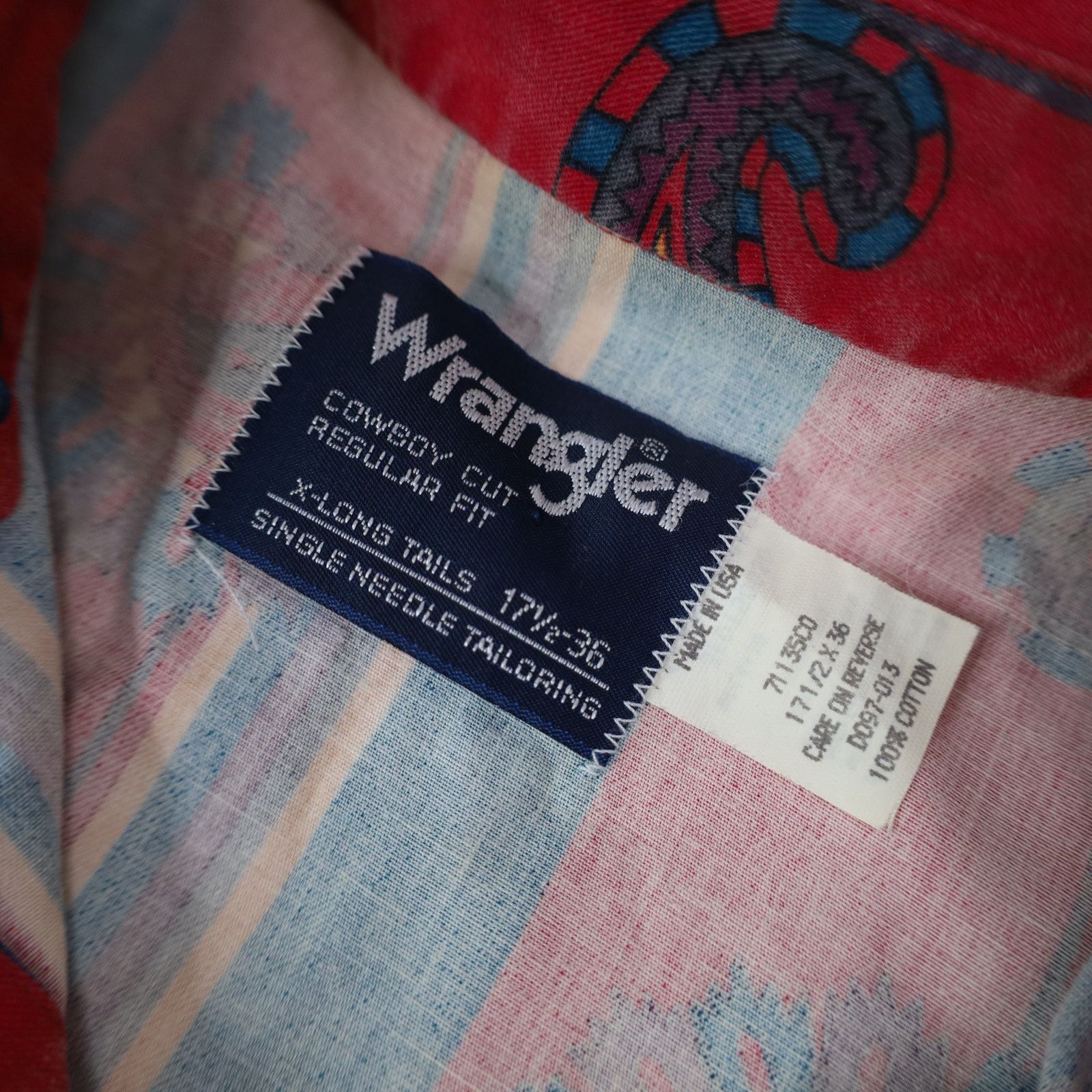 Vintage × Wrangler Vintage Wrangler Brushpopper Pastel Paisley Button Up Shirt Size US XL / EU 56 / 4 - 7 Thumbnail