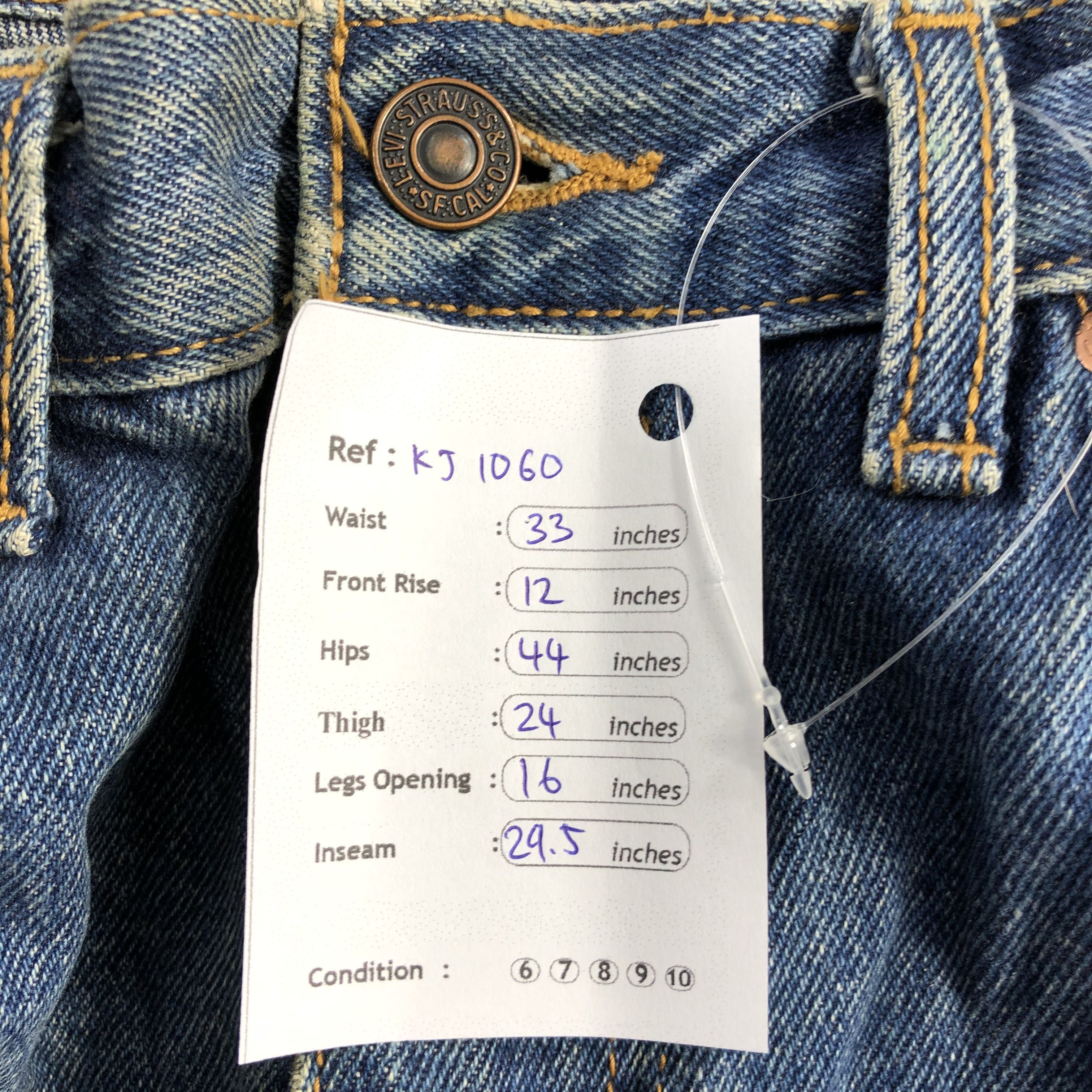 Levi's Vintage Levis 565 Jeans Blue Wash Denim KJ1060 Size US 33 - 13 Thumbnail