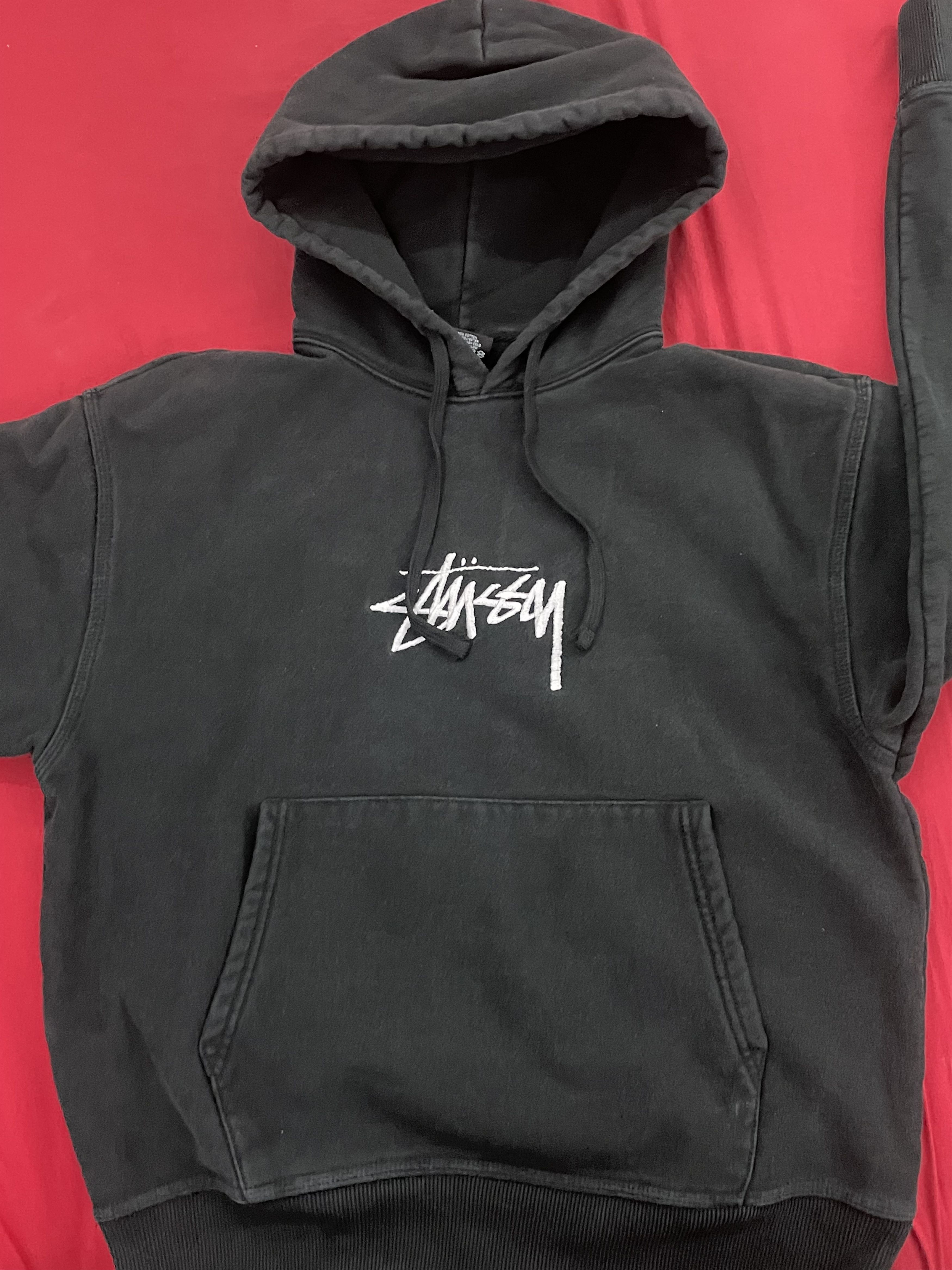 Stussy Stussy Logo Applique Hoodie Grailed