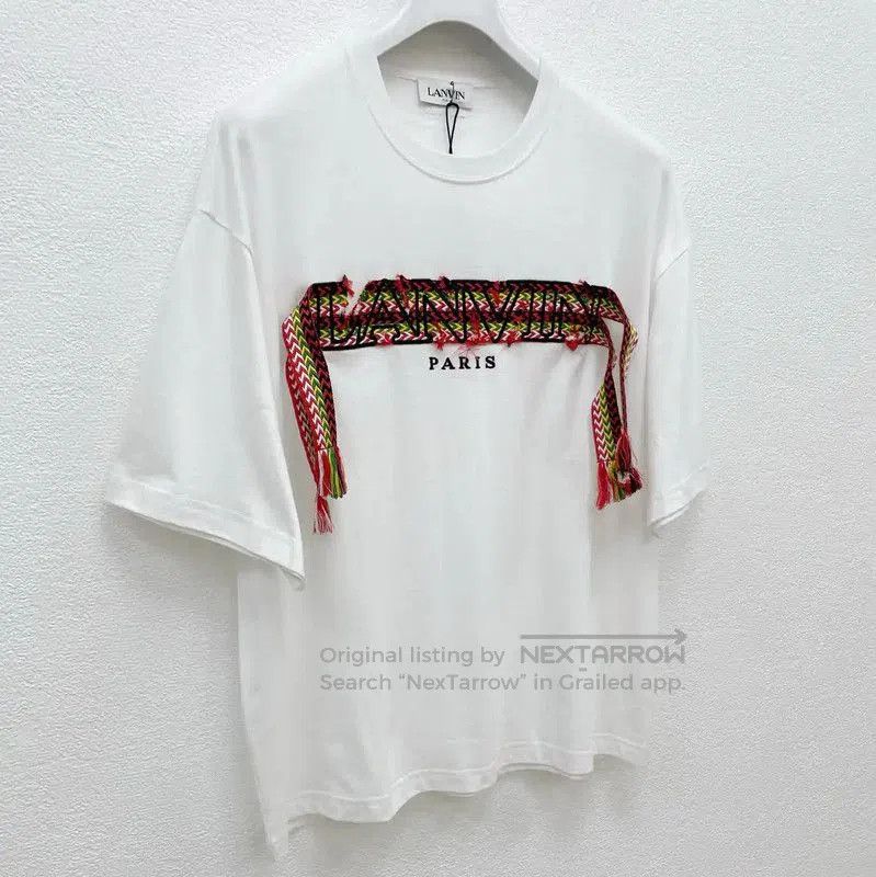 Lanvin Lanvin White Cotton Men's T-Shirt . Size US XS / EU 42 / 0 - 3 Thumbnail