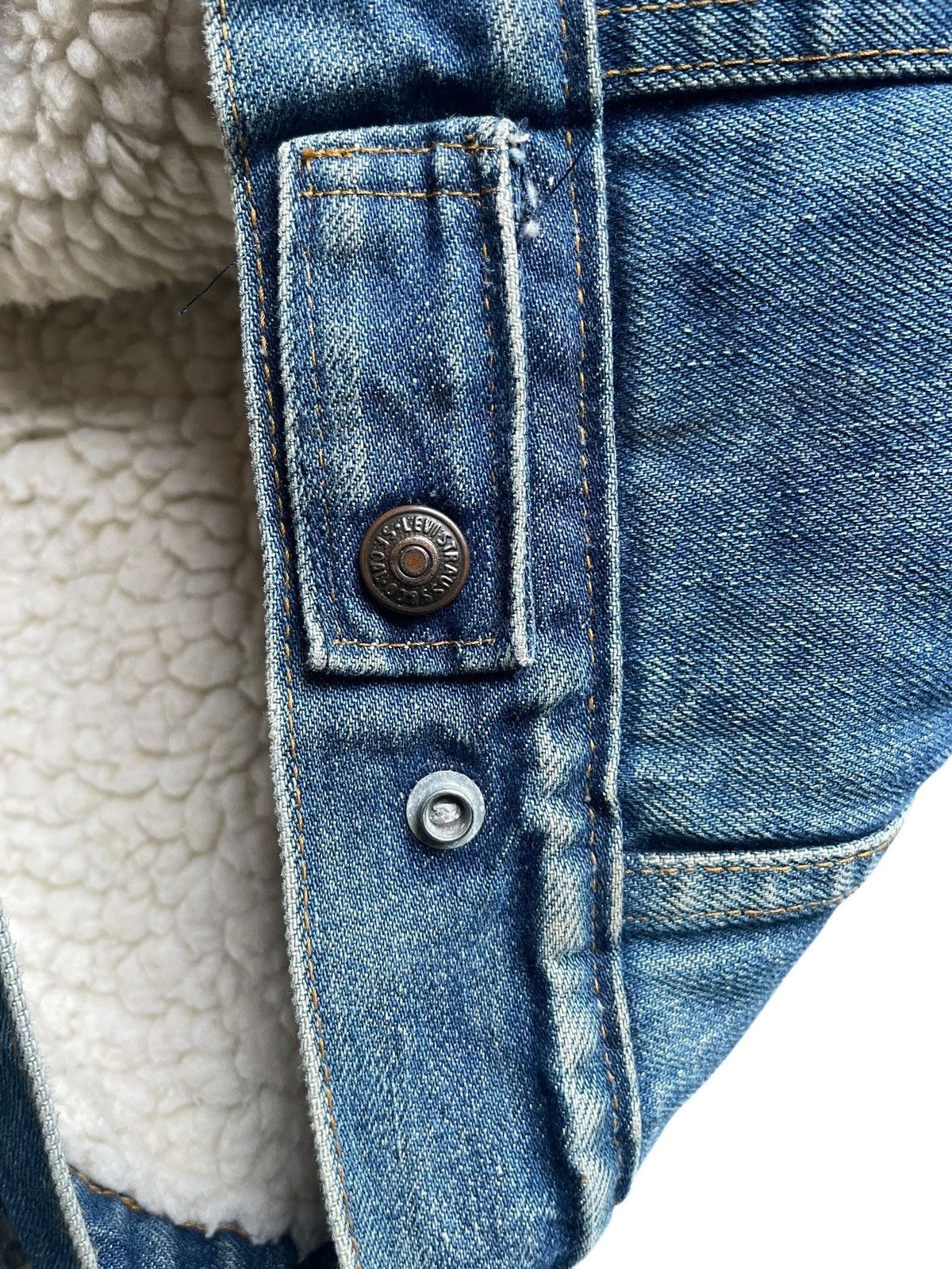 Levi's Vintage 70’s Levis 70605 Sherpa Denim Jacket Size US M / EU 48-50 / 2 - 5 Thumbnail