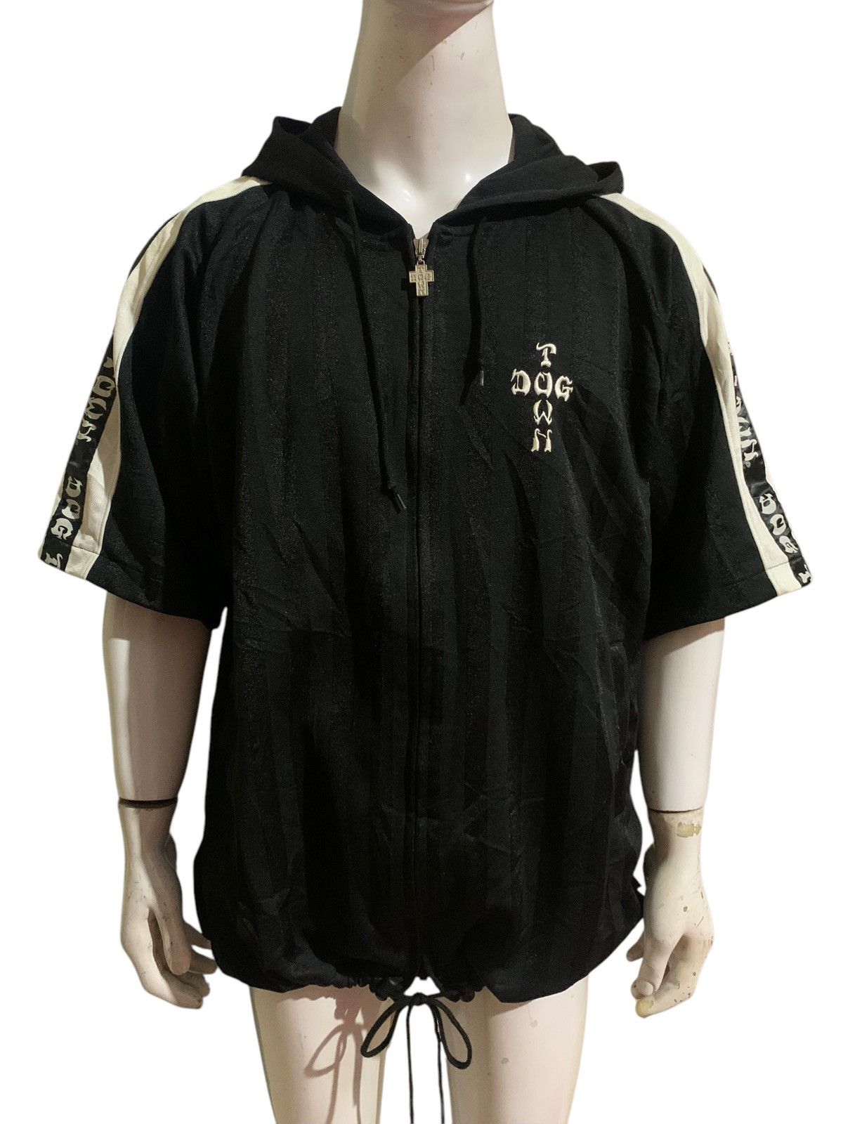 Shorty's Skateboards Vintage Dogtown taped cross logo skate short hoodie Size US XL / EU 56 / 4 - 2 Thumbnail