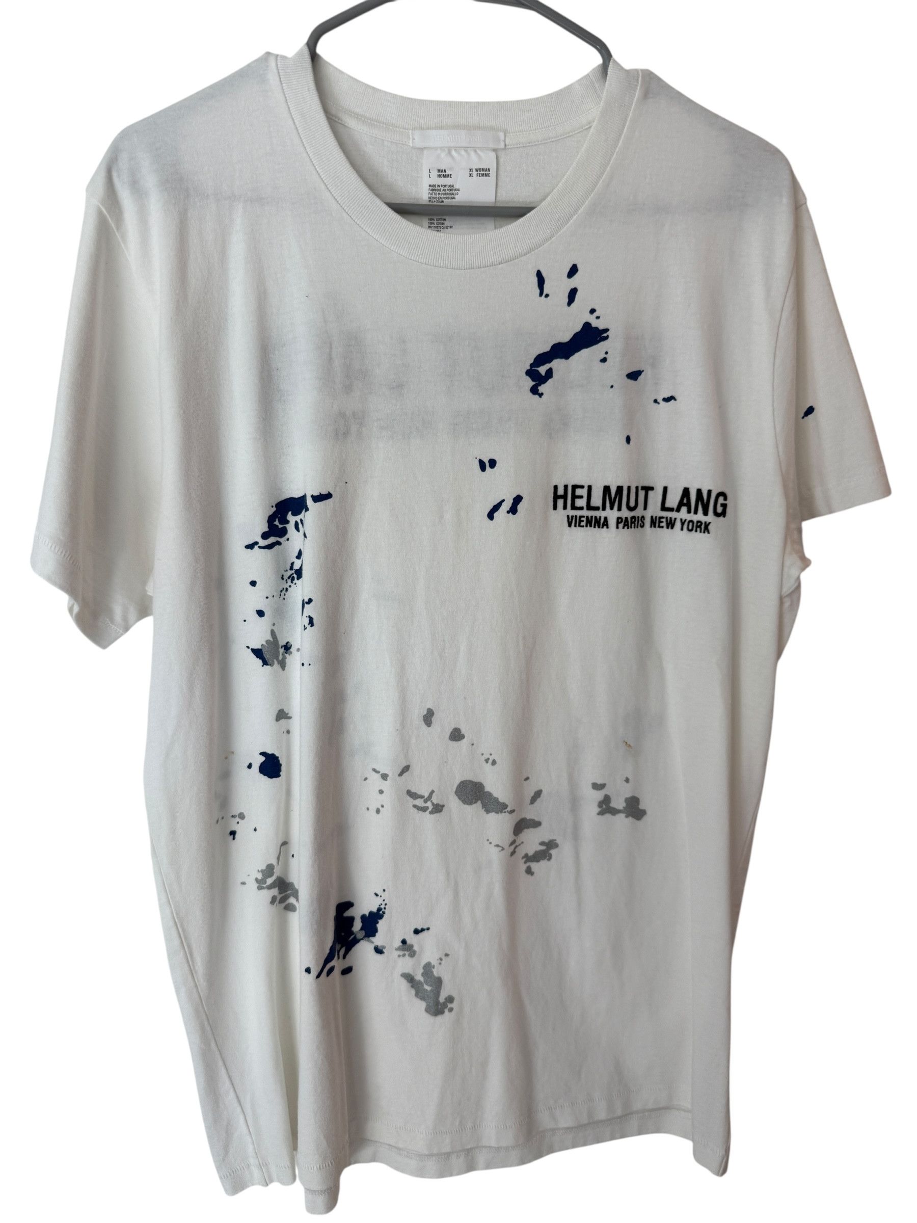Helmut Lang Helmut Lang Standard Painter Tee White Large Size US L / EU 52-54 / 3 - 1 Thumbnail