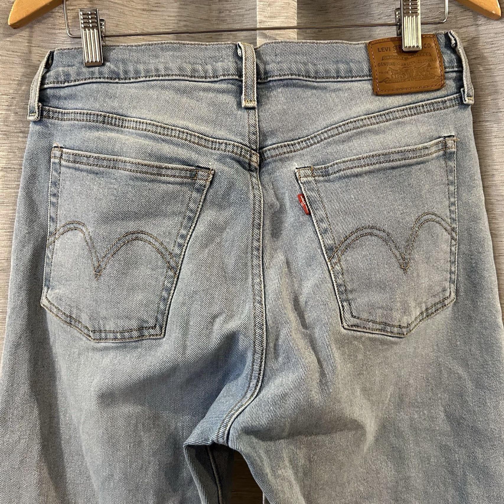 Levi's Levi's Jeans 30 Wedgie Straight Button Fly Denim Blue 90s Womens Regular Inseam 28 Size 30" / US 8 / IT 44 - 4 Thumbnail