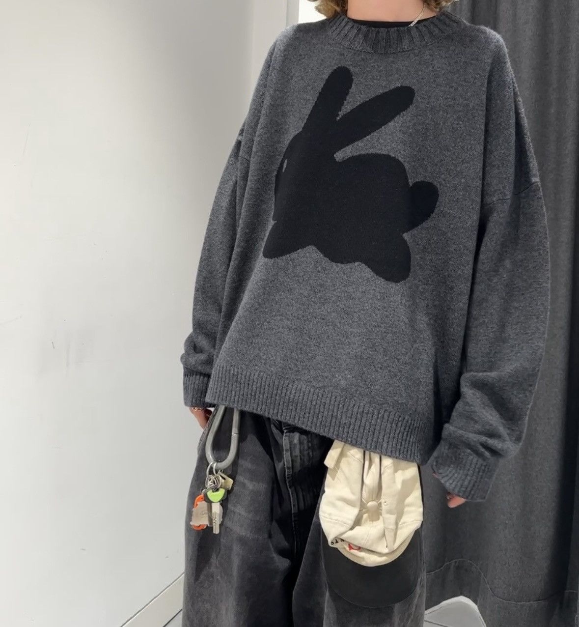 JW Anderson JW Anderson bunny-print wool-blend jumper Size US L / EU 52-54 / 3 - 2 Thumbnail
