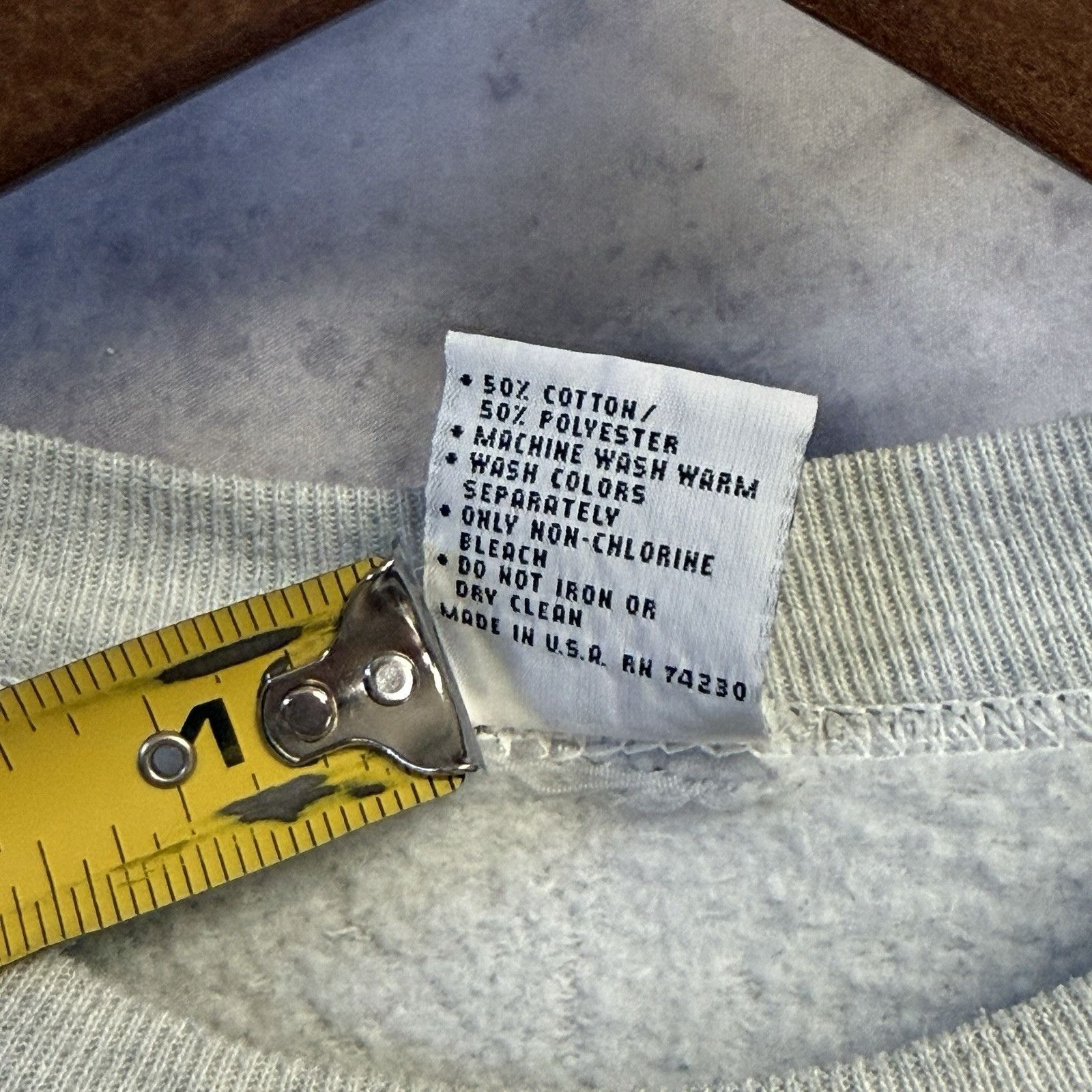 Vintage Vintage 90s Old Style Ath Dept Sweatshirt Mens M Gray Crew Size US M / EU 48-50 / 2 - 9 Thumbnail
