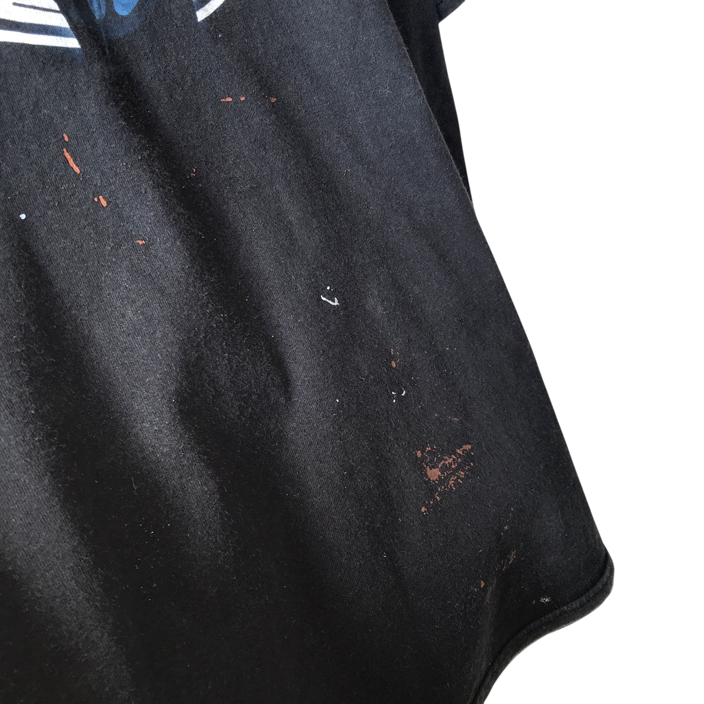 Band Tees × Hanes Eric Clapton 2017 Tour Paint Splatter Distressed Hanes Tee Size US XXL / EU 58 / 5 - 5 Thumbnail