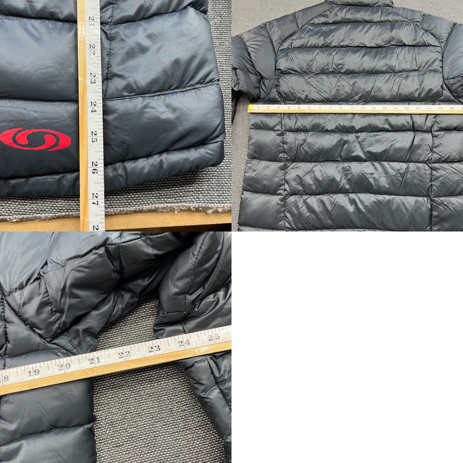 Salomon Salomon Minim Pertex Down Jacket Mens Medium Gray Full Zip Puffer Hoodie Size US M / EU 48-50 / 2 - 9 Thumbnail