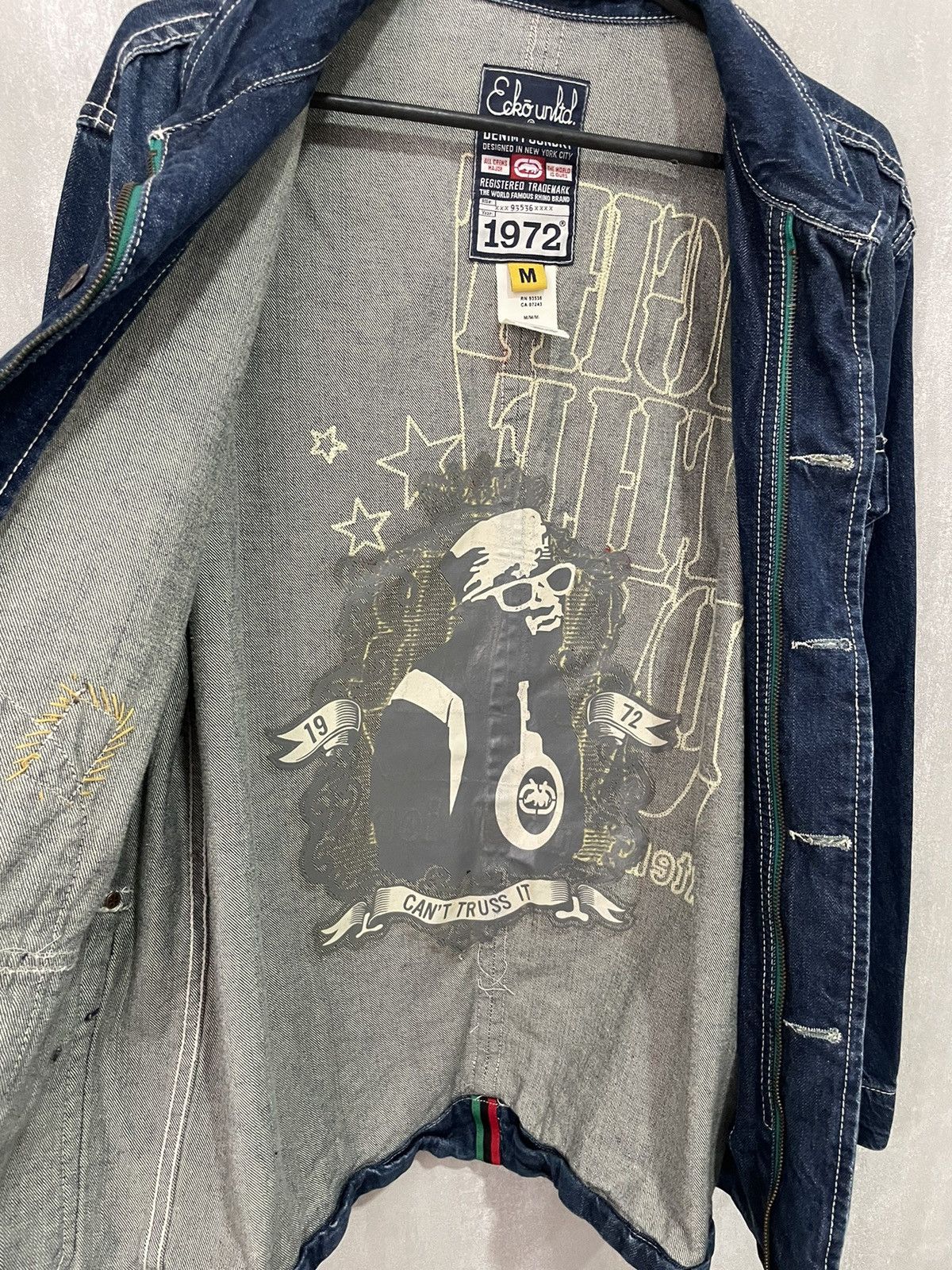 Ecko Unltd. × Public Enemy × Vintage Ecko Unltd x Public Enemy Vintage Jeans Jacket Y2K Size US M / EU 48-50 / 2 - 11 Thumbnail