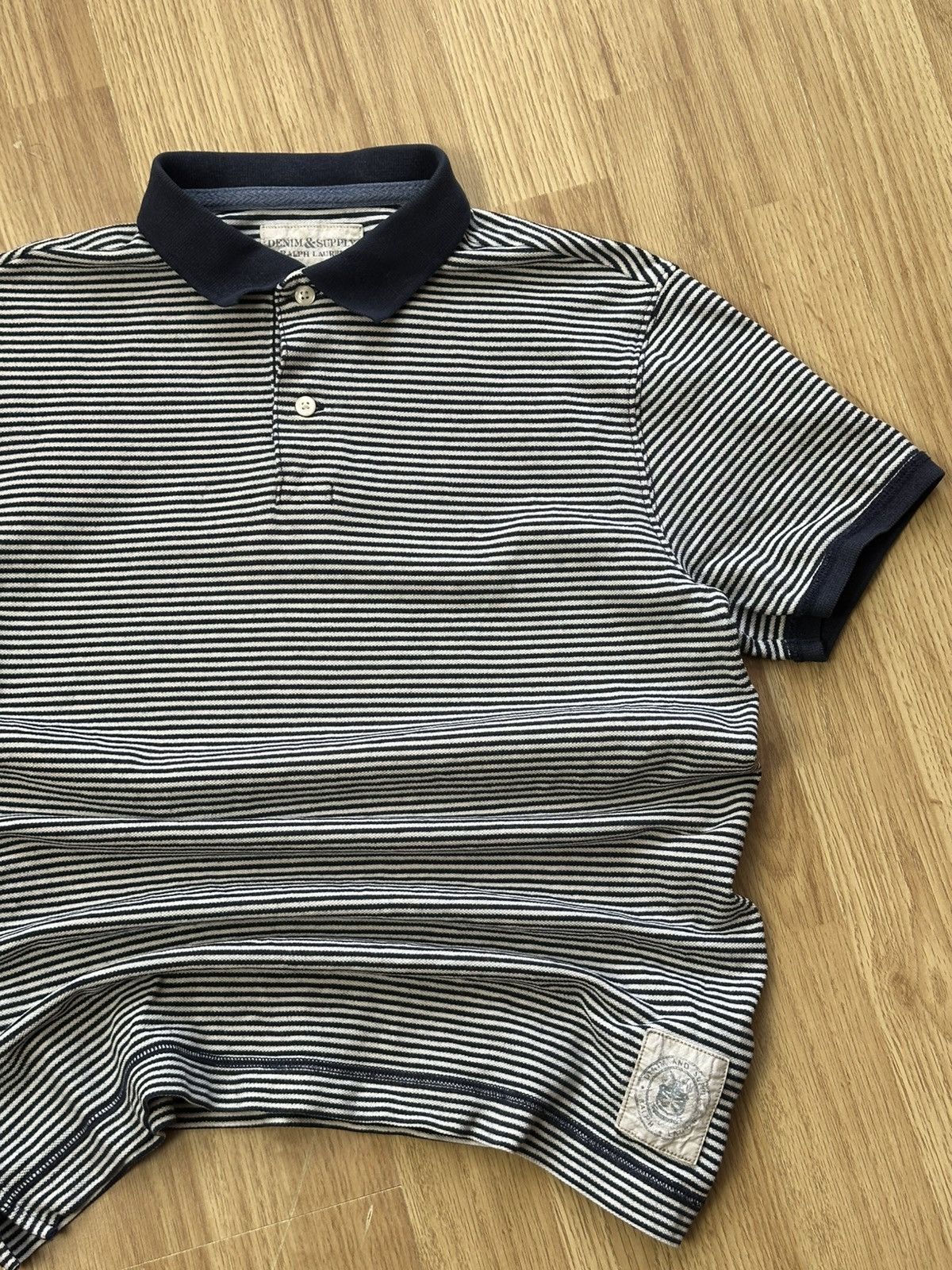 Denim & Supply Ralph Lauren 🔥 Denim & Supply Ralph Lauren Striped Polo T Shirt Vintage Size US M / EU 48-50 / 2 - 2 Thumbnail