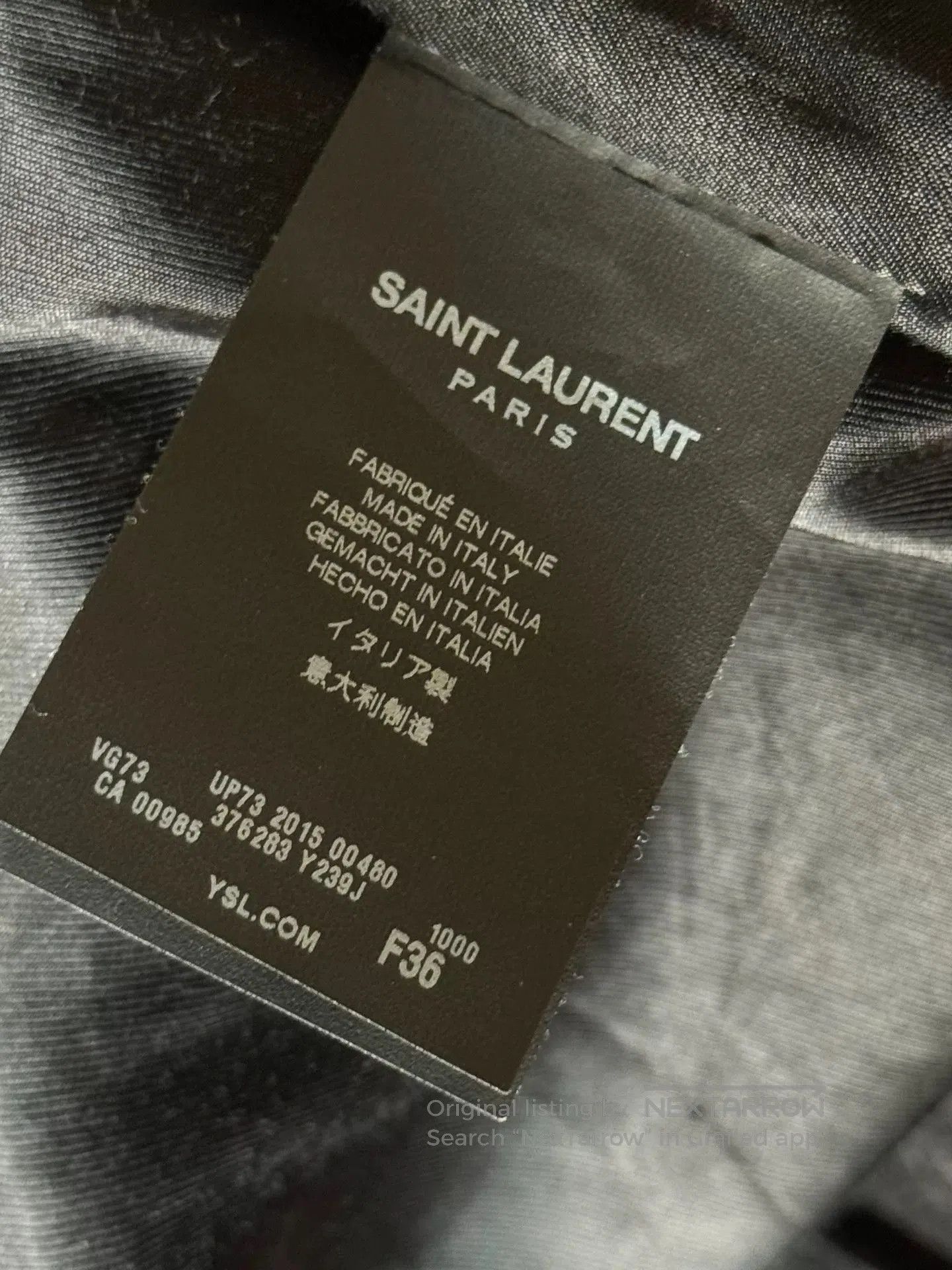 Saint Laurent Paris Saint Laurent SLP Black Varsity Jacket. Size US S / EU 44-46 / 1 - 9 Thumbnail
