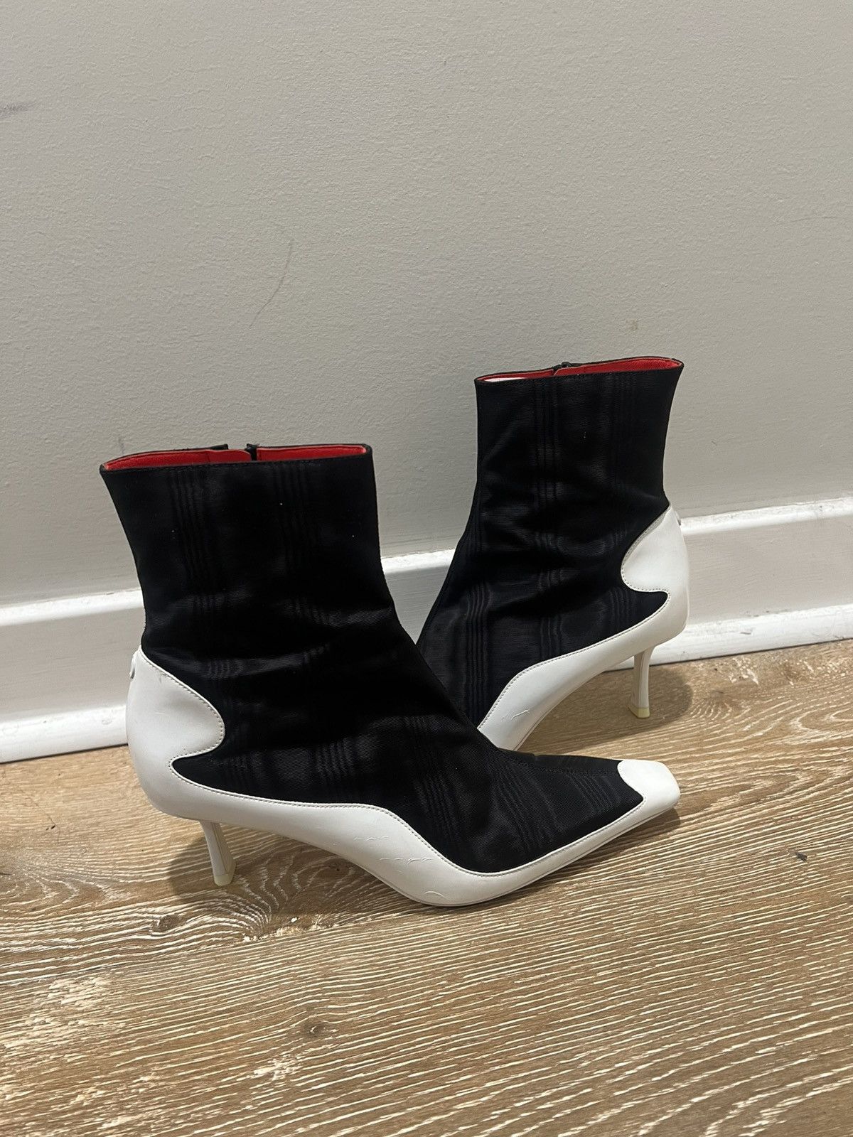 Jimmy Choo × Marine Serre Jimmy Choo x Marine Serre Ankle Boots Size US 7 / IT 37 - 2 Thumbnail