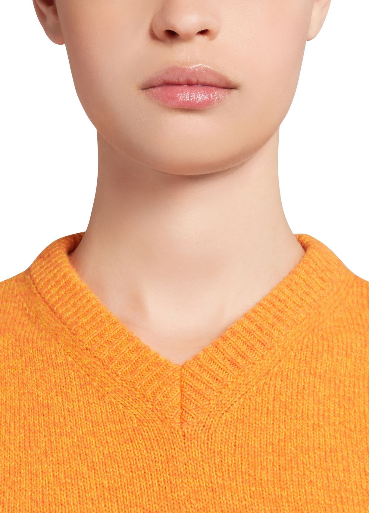 Marni o1w1db10125 Wool Cashmere Sleeveless Jumper in Orange Size M / US 6-8 / IT 42-44 - 5 Thumbnail