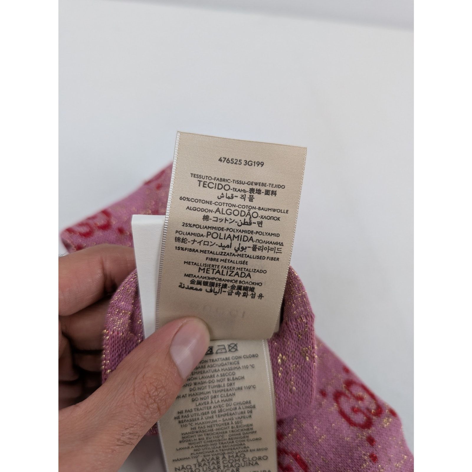 Gucci o1rshd1 Size: S / GG Logo Socks in Pink Size ONE SIZE - 10 Thumbnail