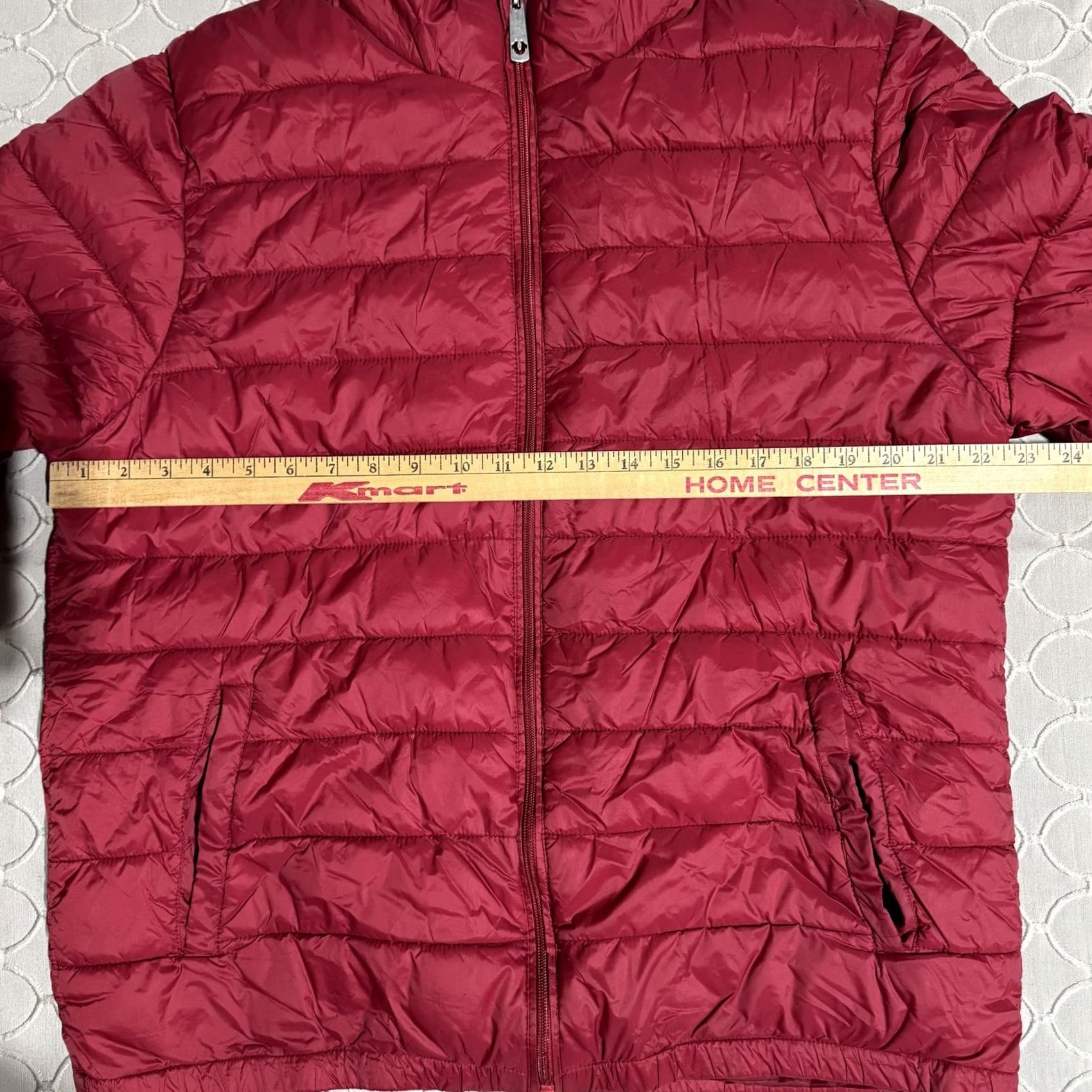 True Religion True Religion Jacket Mens 2XL Red Puffer Quilted Full Zip Lightweight Nylon Coat Size US XXL / EU 58 / 5 - 6 Thumbnail