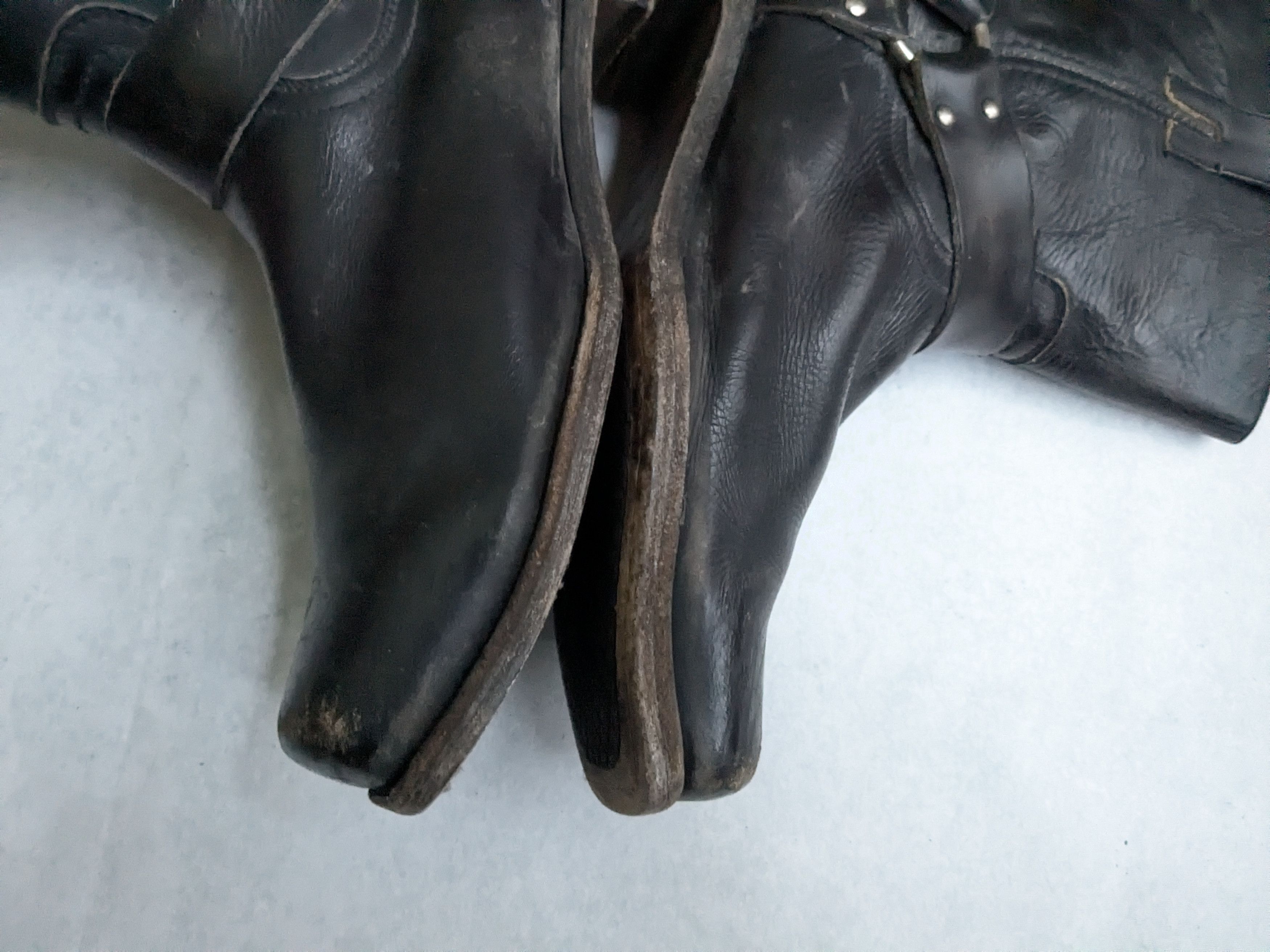 Frye Frye Harness Boots Brown 13 M Leather Buckle Size US 13 / EU 46 - 12 Thumbnail