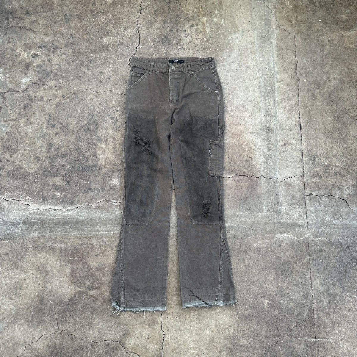 20471120 × Jaded London Jaded London Brown Worker Denim Pants Size 30" / US 8 / IT 44 - 1 Thumbnail
