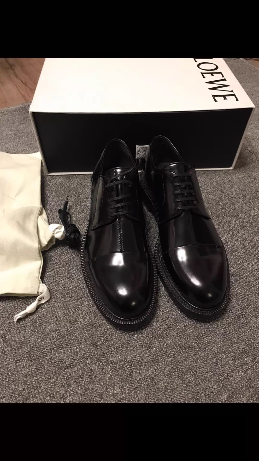 Loewe Loewe New Full Leather Cap Toe Derby 43 Size US 10 / EU 43 - 1 Thumbnail