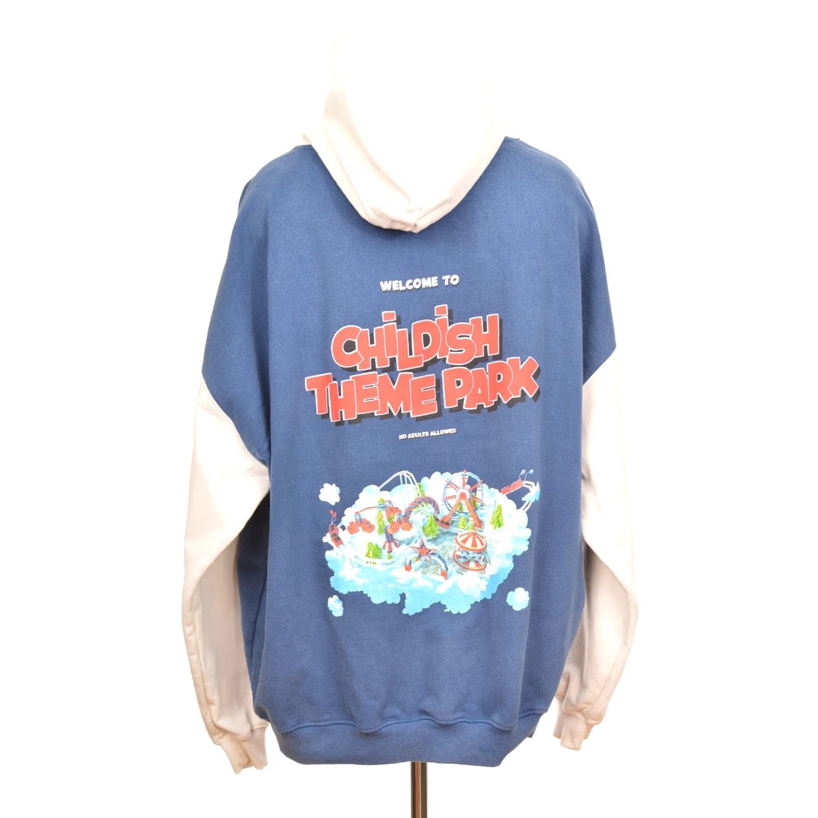 Vintage DDP Tgfbro Ltd Childish Vintage Pullover Hoodie XXL Adult Blue Pullover Hoodie Clothing Mens Size US XXL / EU 58 / 5 - 4 Thumbnail