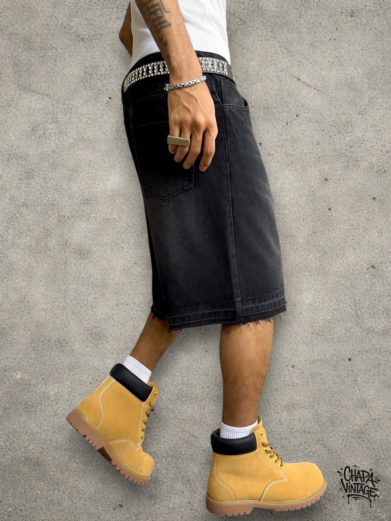 Japanese Brand Distressed jeans shorts Size US 32 / EU 48 - 3 Thumbnail