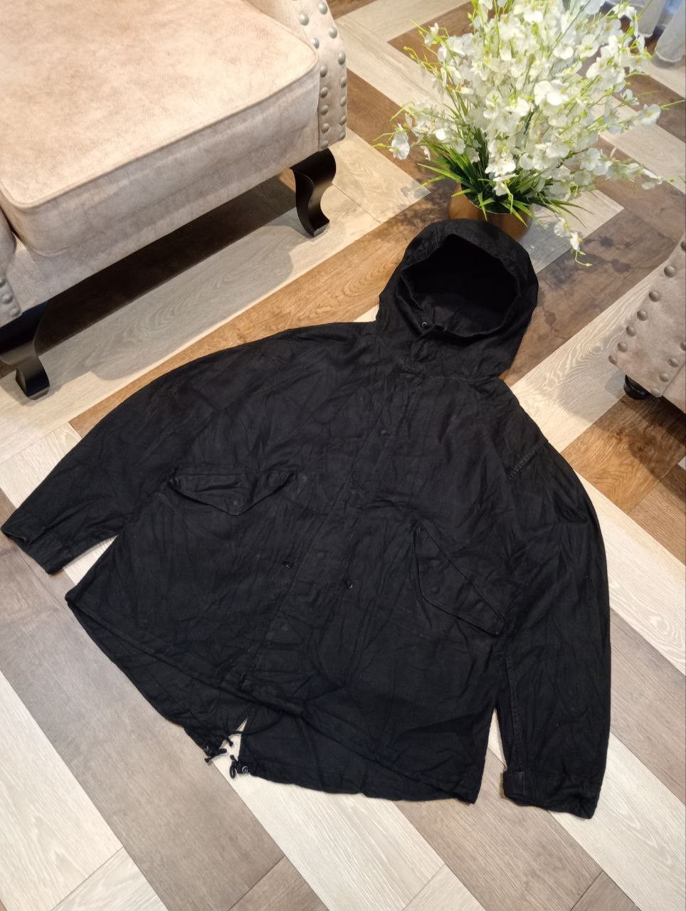 KATO KATO TOOL PROJECT JAPAN BLACK HOODED PARKA JACKET Size US L / EU 52-54 / 3 - 2 Thumbnail