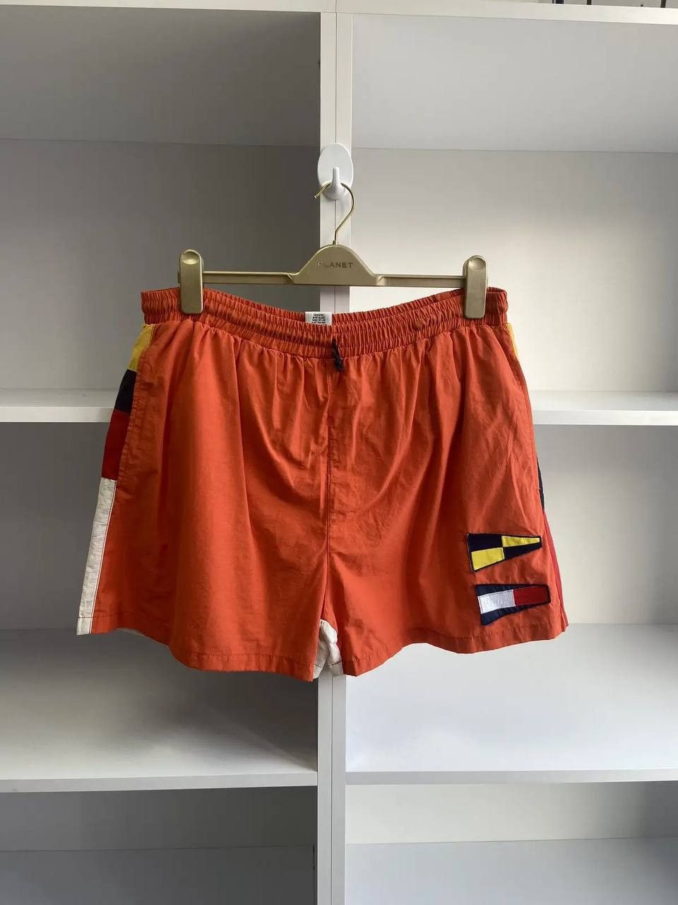 Tommy Hilfiger × Vintage Vintage 90s Tommy Hilfiger Nylon Shorts Size US 32 / EU 48 - 1 Thumbnail