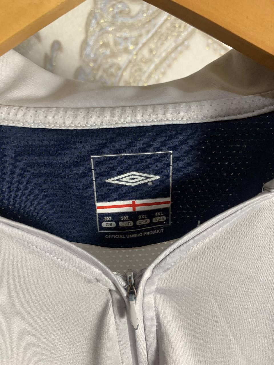 Umbro × Vintage VERY RARE ENGLAND RETRO SOCCER JERSEY BLOKECORE Y2K 90s CULT Size US XXL / EU 58 / 5 - 6 Thumbnail