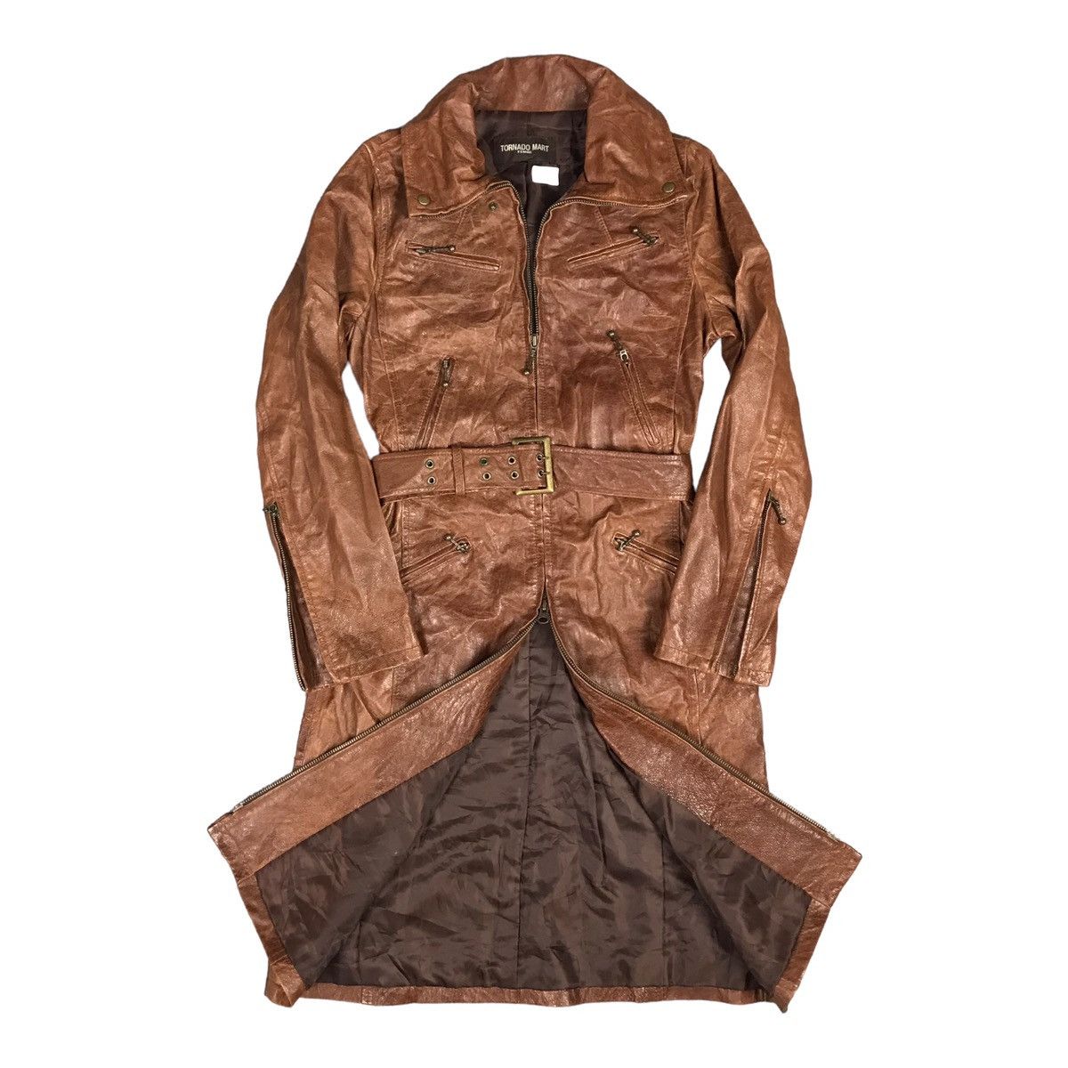 00s tornadomart lamb leather jacket y2k