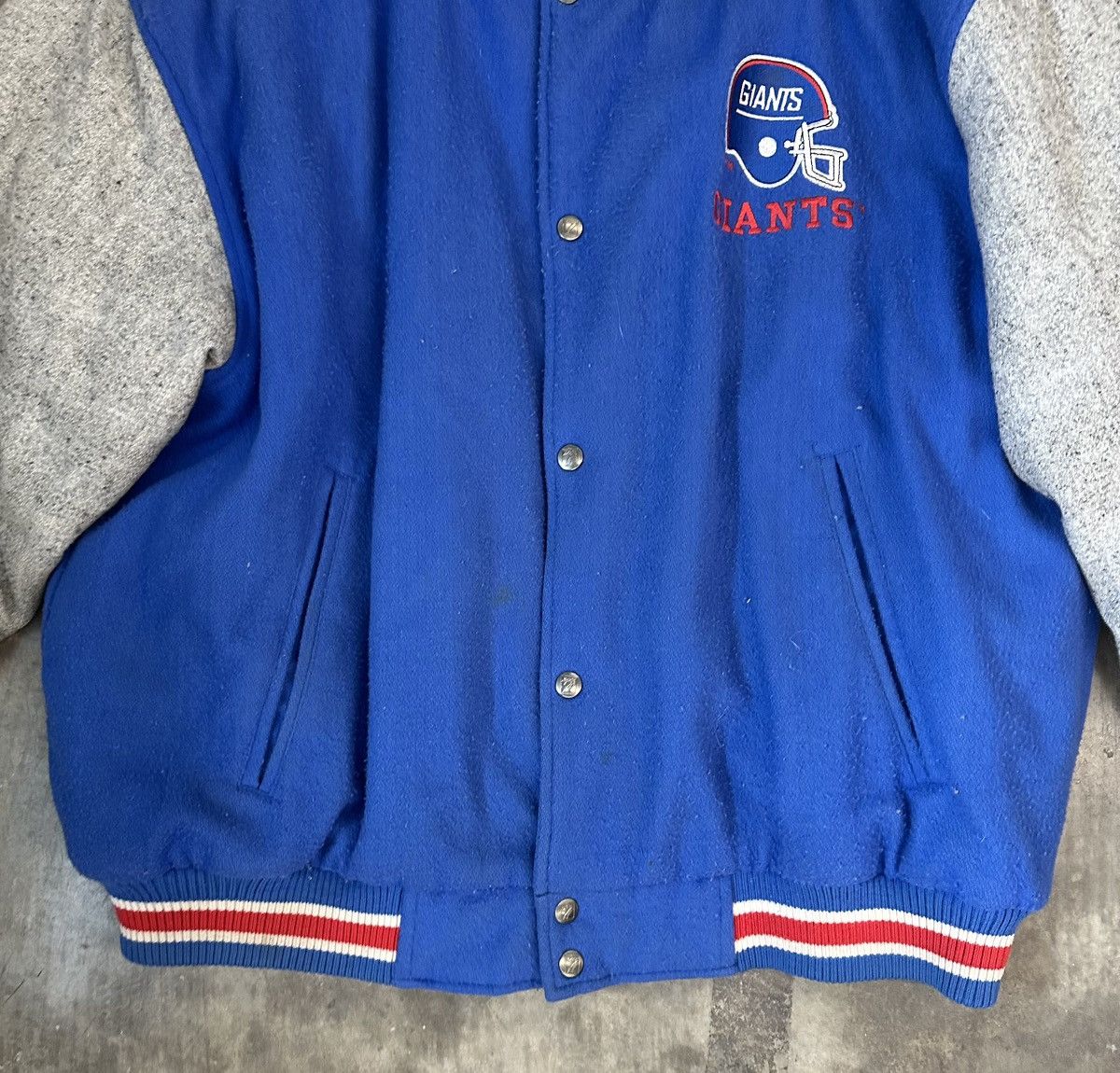 Logo 7 Vintage New York Giants Jacket - 1990s Logo 7 Wool - Size XL Size US XL / EU 56 / 4 - 7 Thumbnail