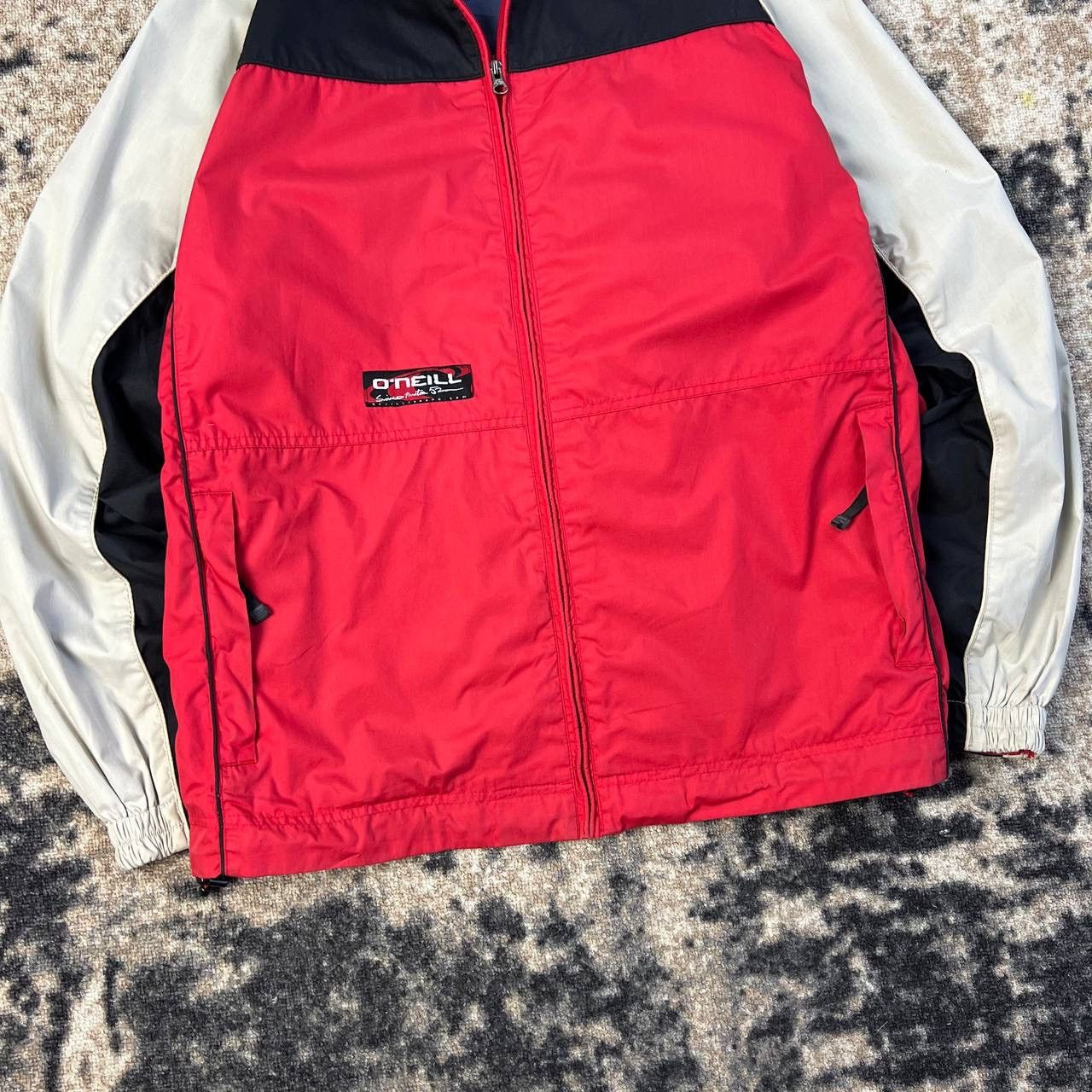 O'Neill Oneill Vintage Y2K Mini Logo Zip Up Jacket Surf Style Size US XL / EU 56 / 4 - 3 Thumbnail