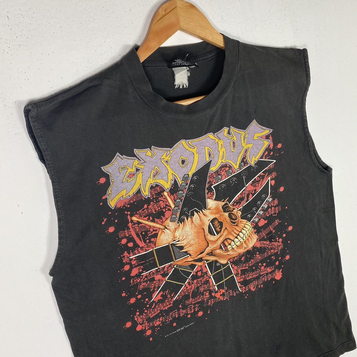 Band Tees × Vintage VINTAGE 90's EXODUS BAND IMPACT IS IMMINENT TOUR TANK TOPS Size US L / EU 52-54 / 3 - 3 Thumbnail