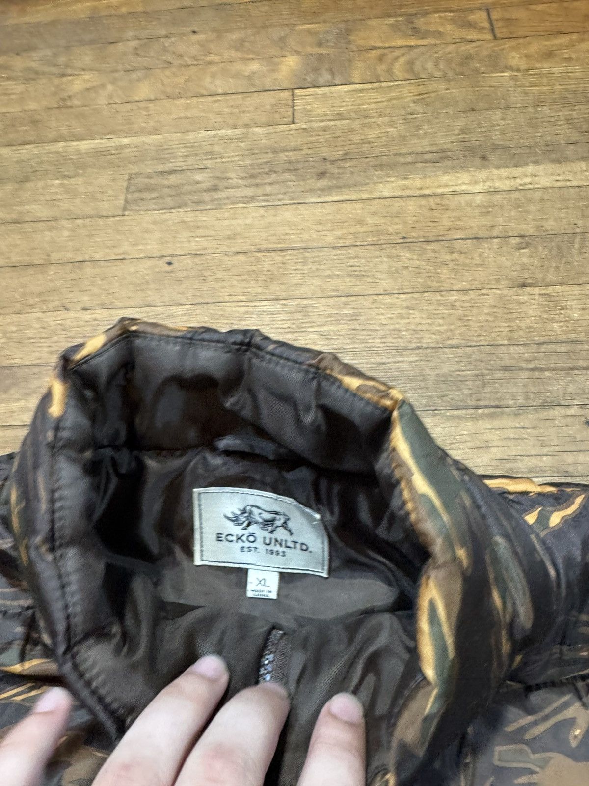 Ecko Unltd. Ecko Unlimited Tiger Camo Puffer Jacket Size US XL / EU 56 / 4 - 5 Thumbnail