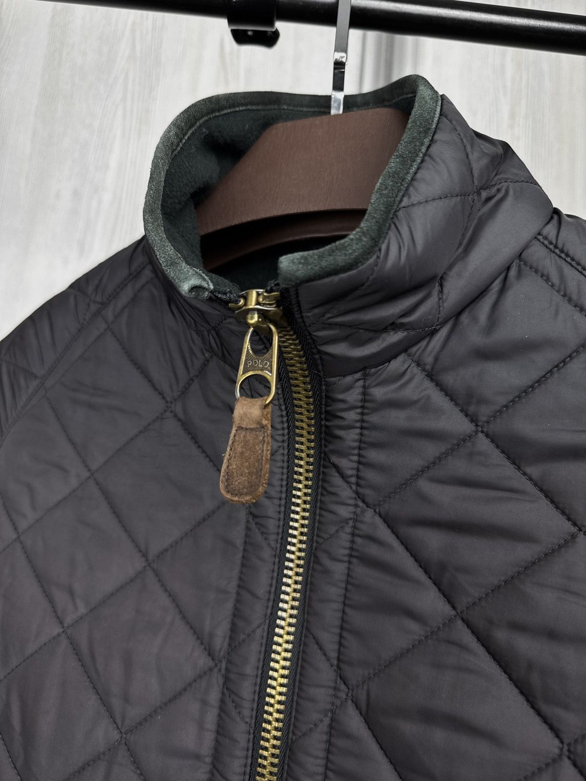 Polo Ralph Lauren Polo Ralph Lauren Jacket Quilted Trim Leather fleece lined Size US M / EU 48-50 / 2 - 10 Thumbnail