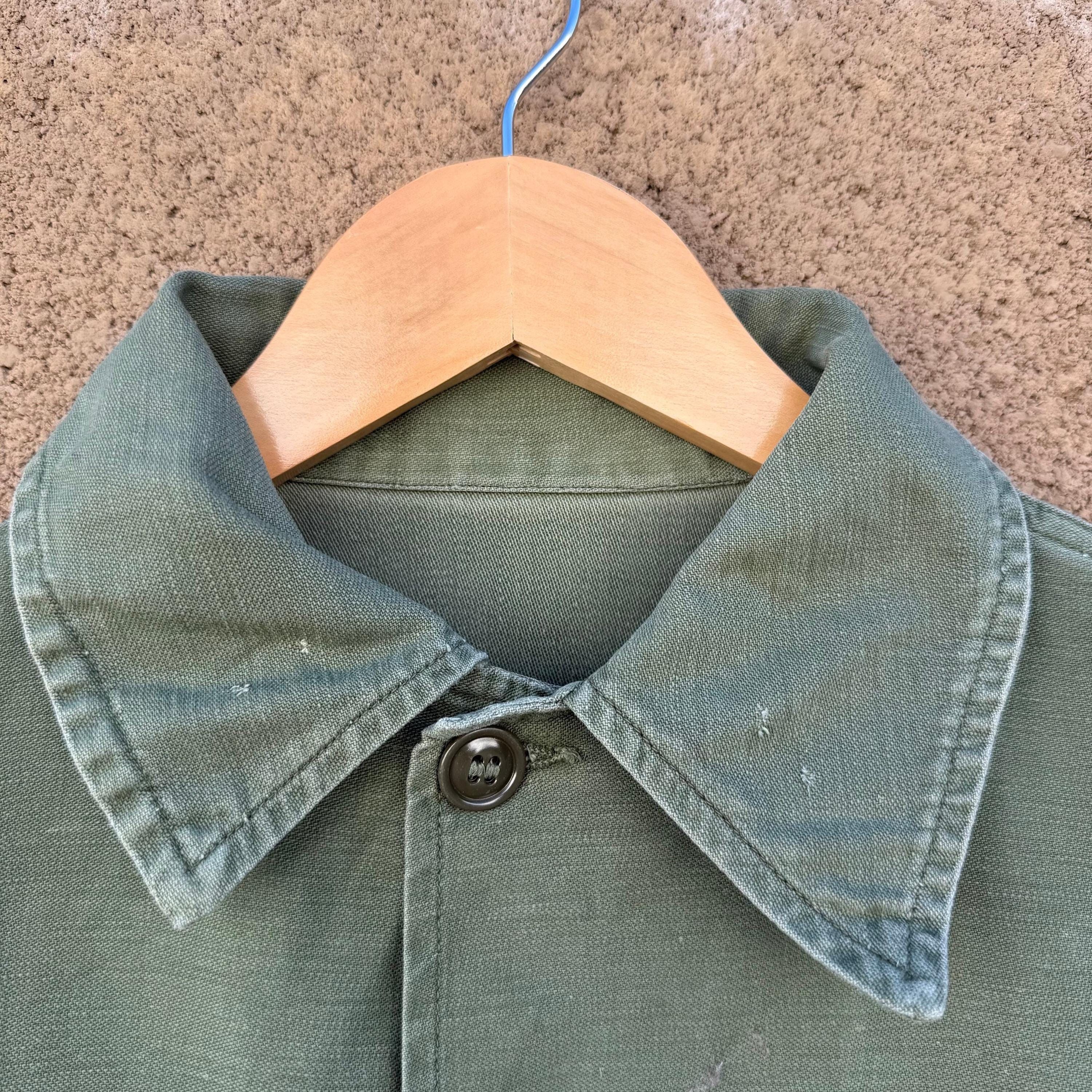 Vintage 60's US Military USMC Stenciled Button Down Shirt Size US S / EU 44-46 / 1 - 6 Thumbnail