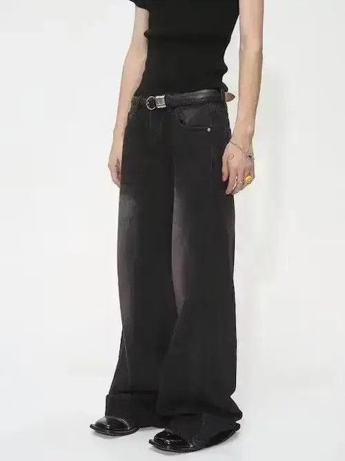 Japanese Brand × Jean Baggy Denim Wide Leg Jeans Size US 30 / EU 46 - 3 Thumbnail