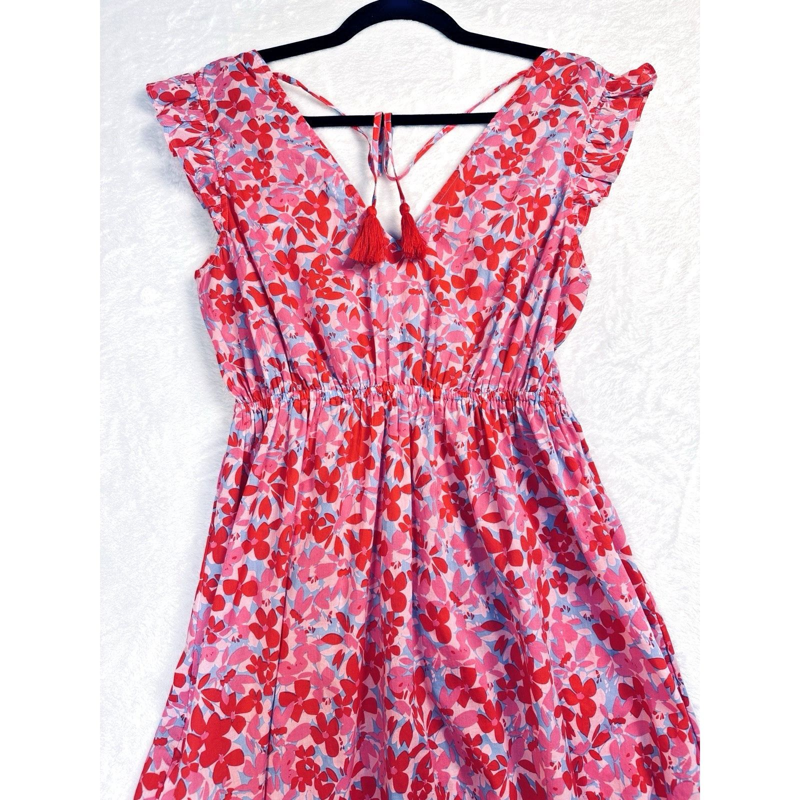 J.Crew J.Crew Tie-Back Floral Midi Beach Dress Sz XS Tropical Pink Size XS / US 0-2 / IT 36-38 - 10 Thumbnail