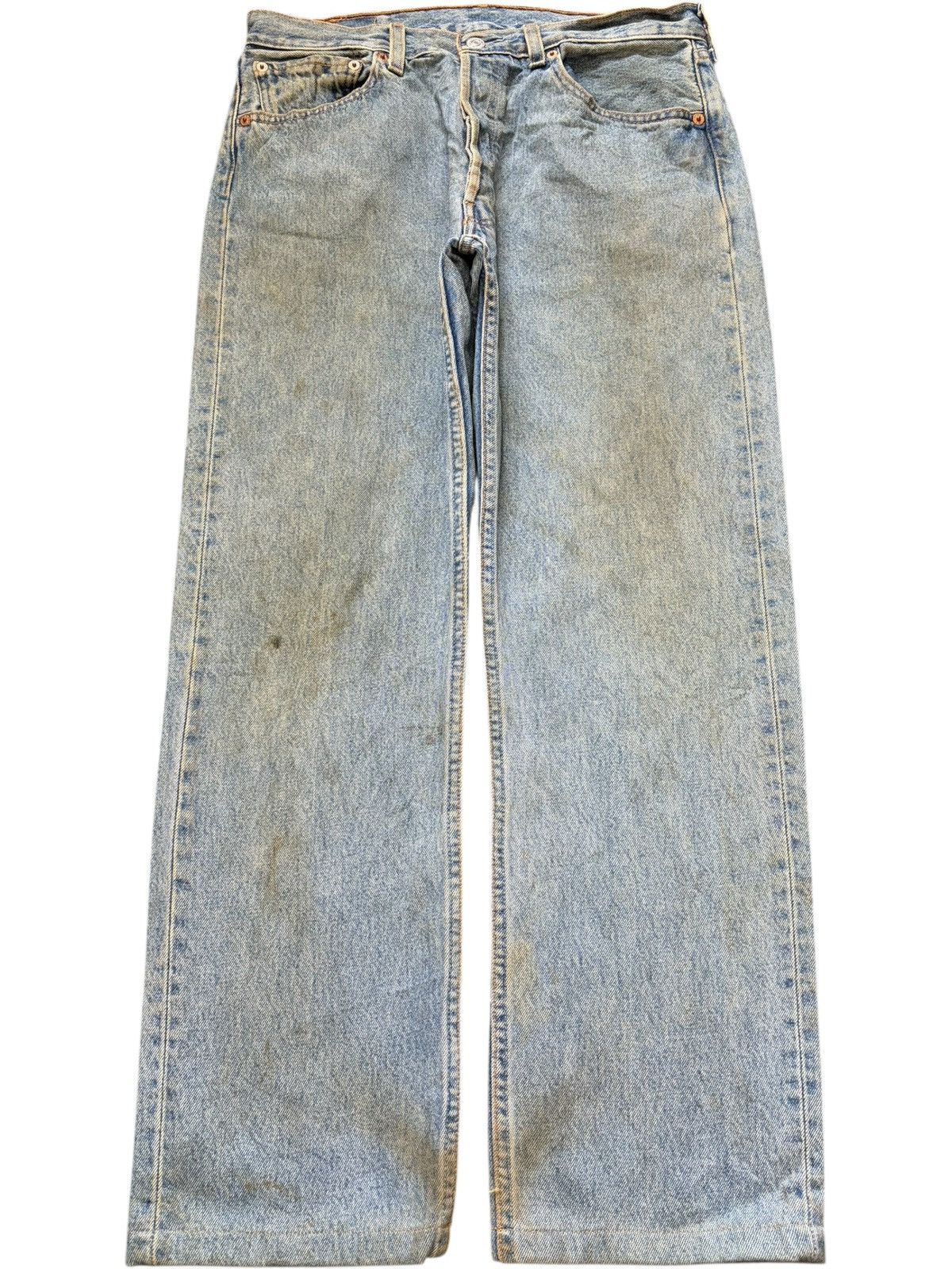 Levi's Vintage 90s Levis 501 Mud Wash Loose Jeans Size 32" / US 10 / IT 46 - 1 Thumbnail