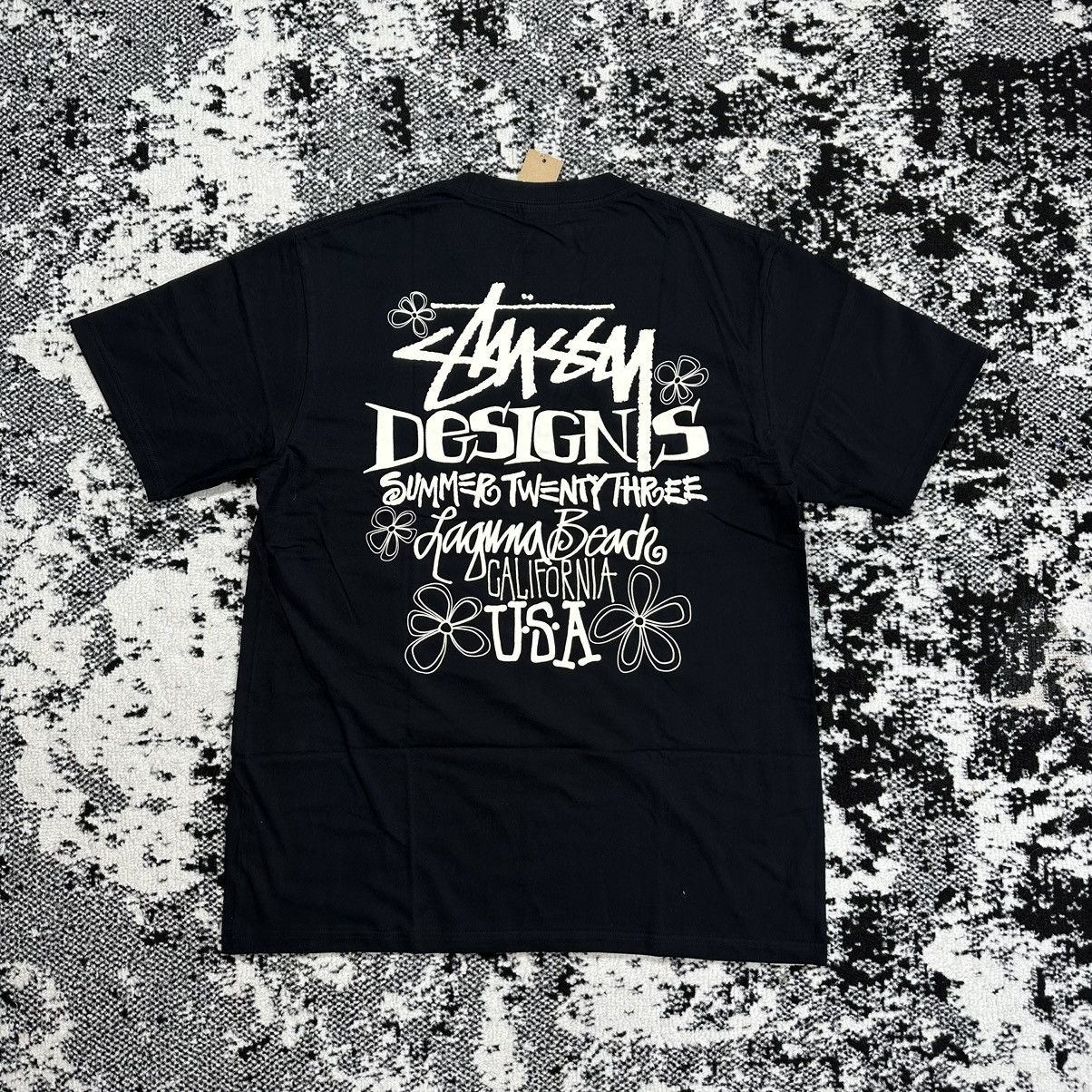 Stussy × Vintage STUSSY SUMMER LB TEE IN BLACK / LARGE Size US L / EU 52-54 / 3 - 1 Thumbnail